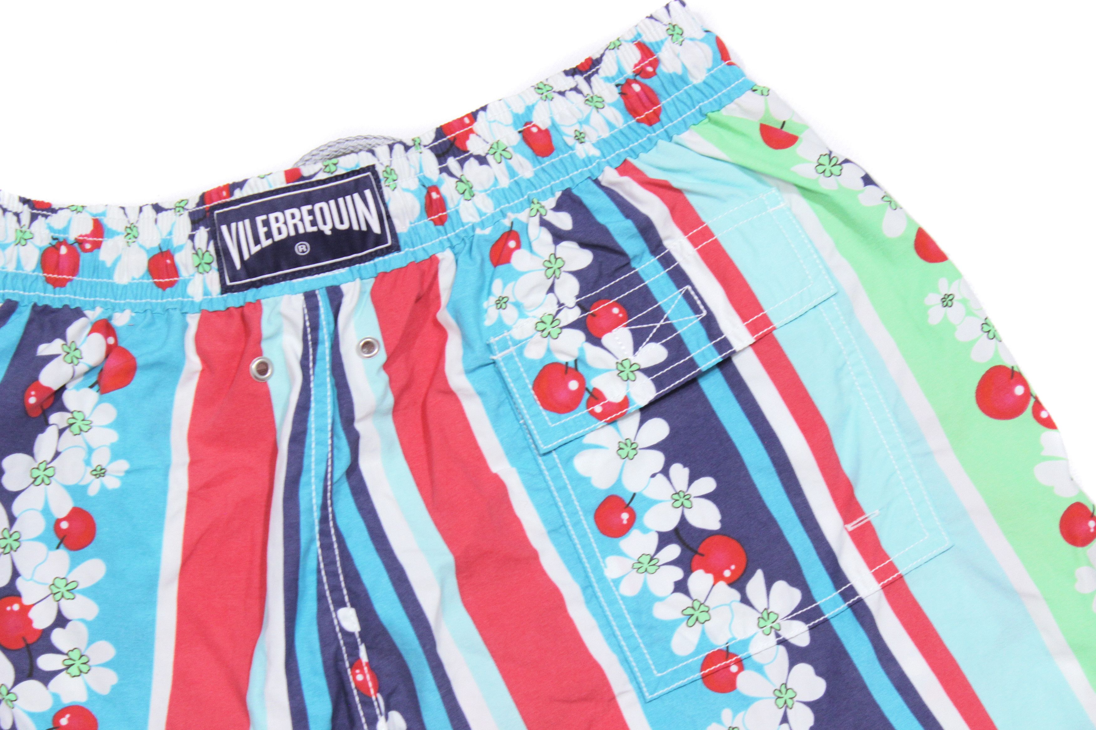Vilebrequin Cherry Flowers Nylon Swim Shorts Size US 32 / EU 48 - 4 Thumbnail