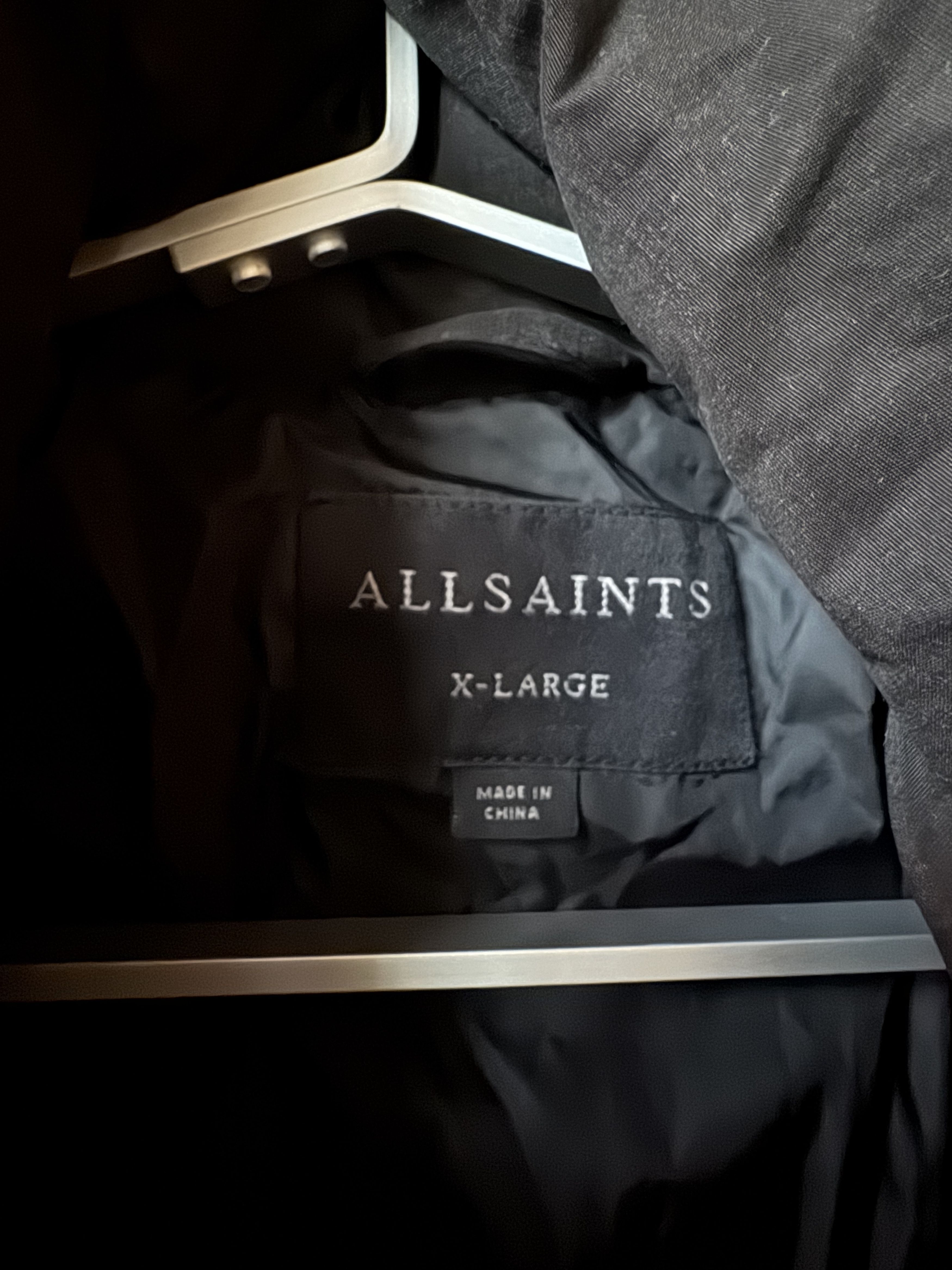 Allsaints Mint Condition Allsaints Down Winter Jacket Black Size US XL / EU 56 / 4 - 4 Thumbnail