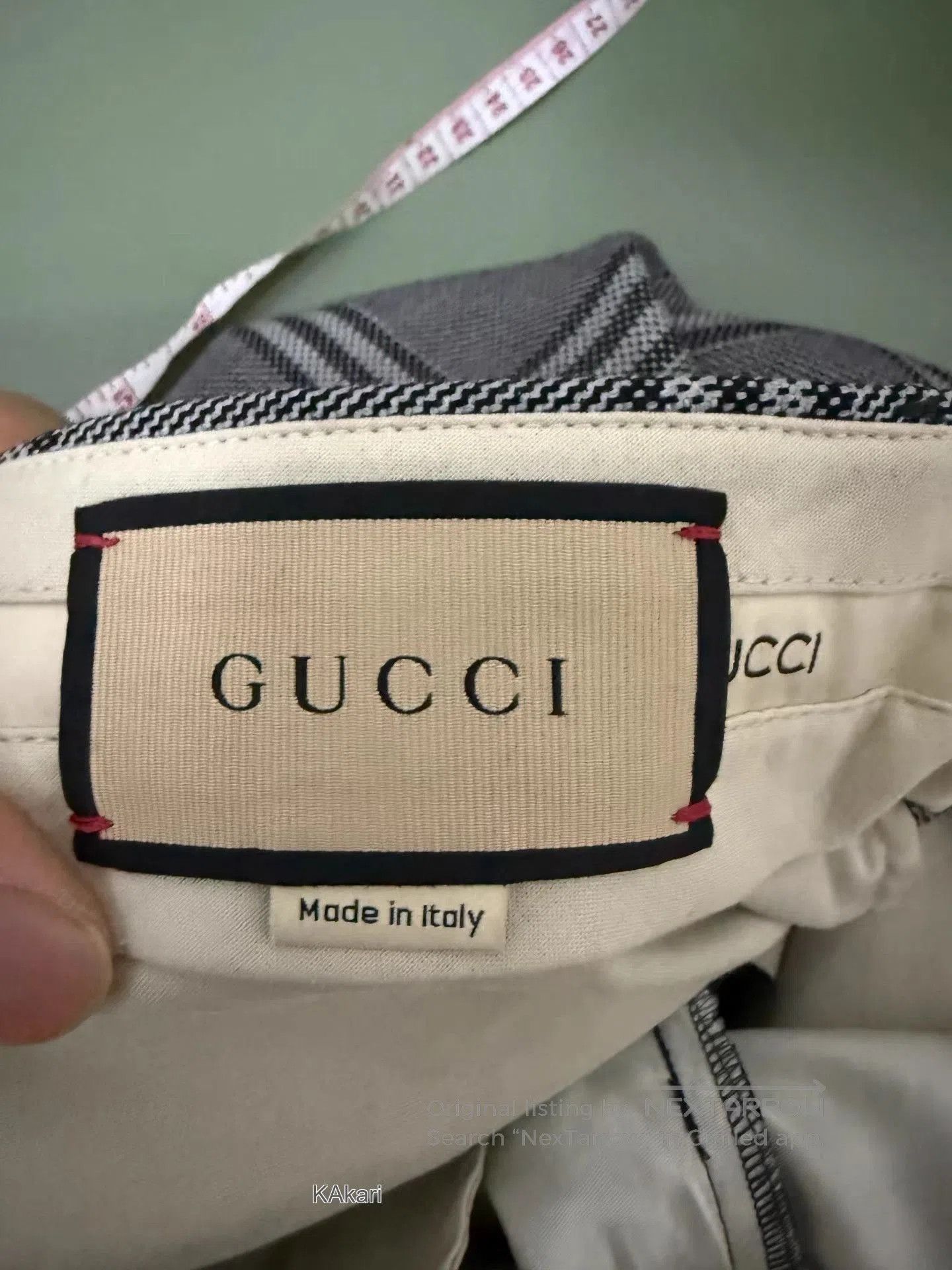 Gucci Gray Plaid Wide. Size US 32 / EU 48 - 3 Thumbnail
