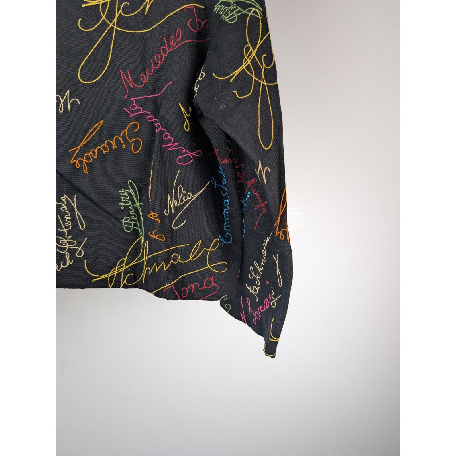 Bode o1rshd1 Signature Scrawl Coat in Black/Multicolor Size US M / EU 48-50 / 2 - 13 Thumbnail