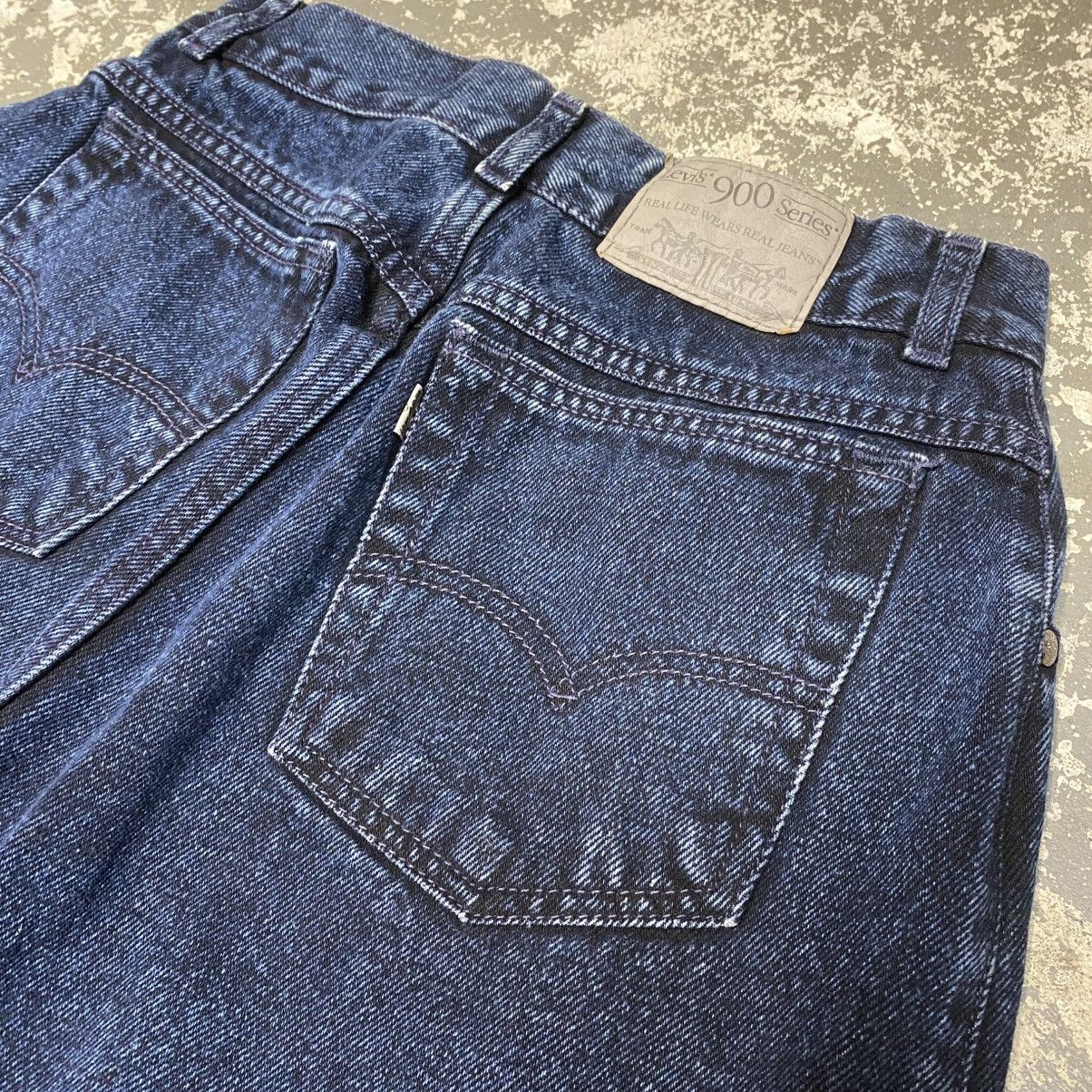 Levi's × Vintage Vintage Levi’s Silvertab 900 Series Navy Baggy Jeans 90s Size US 26 / EU 42 - 5 Thumbnail