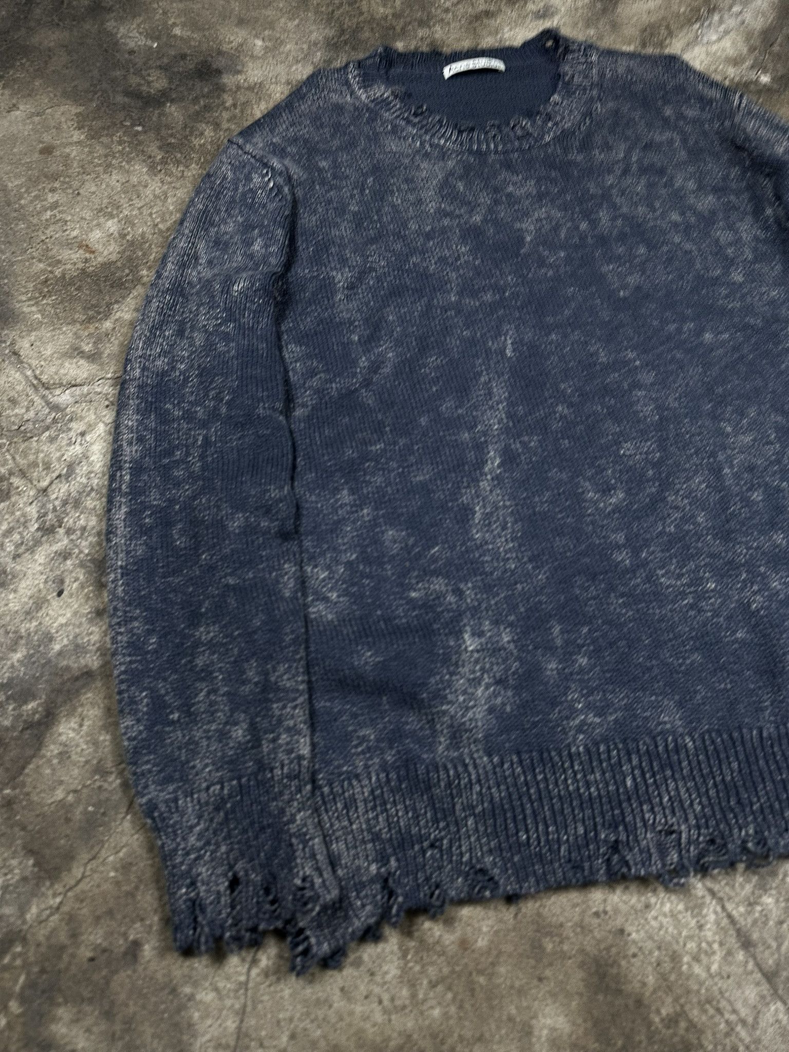 Acne Studios Acne Studios Acid Wash Distressed Knit Sweater Size US M / EU 48-50 / 2 - 2 Thumbnail