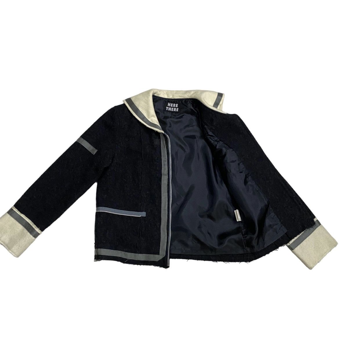 Designer HERE THERE WOOL CROPPED ZIPPER JACKET Size US S / EU 44-46 / 1 - 6 Thumbnail