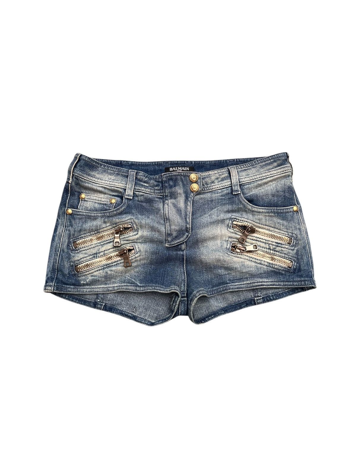 Balmain BALMAIN DENIM SHORTS PANTS Size 36" / US 14 / IT 50 - 1 Thumbnail