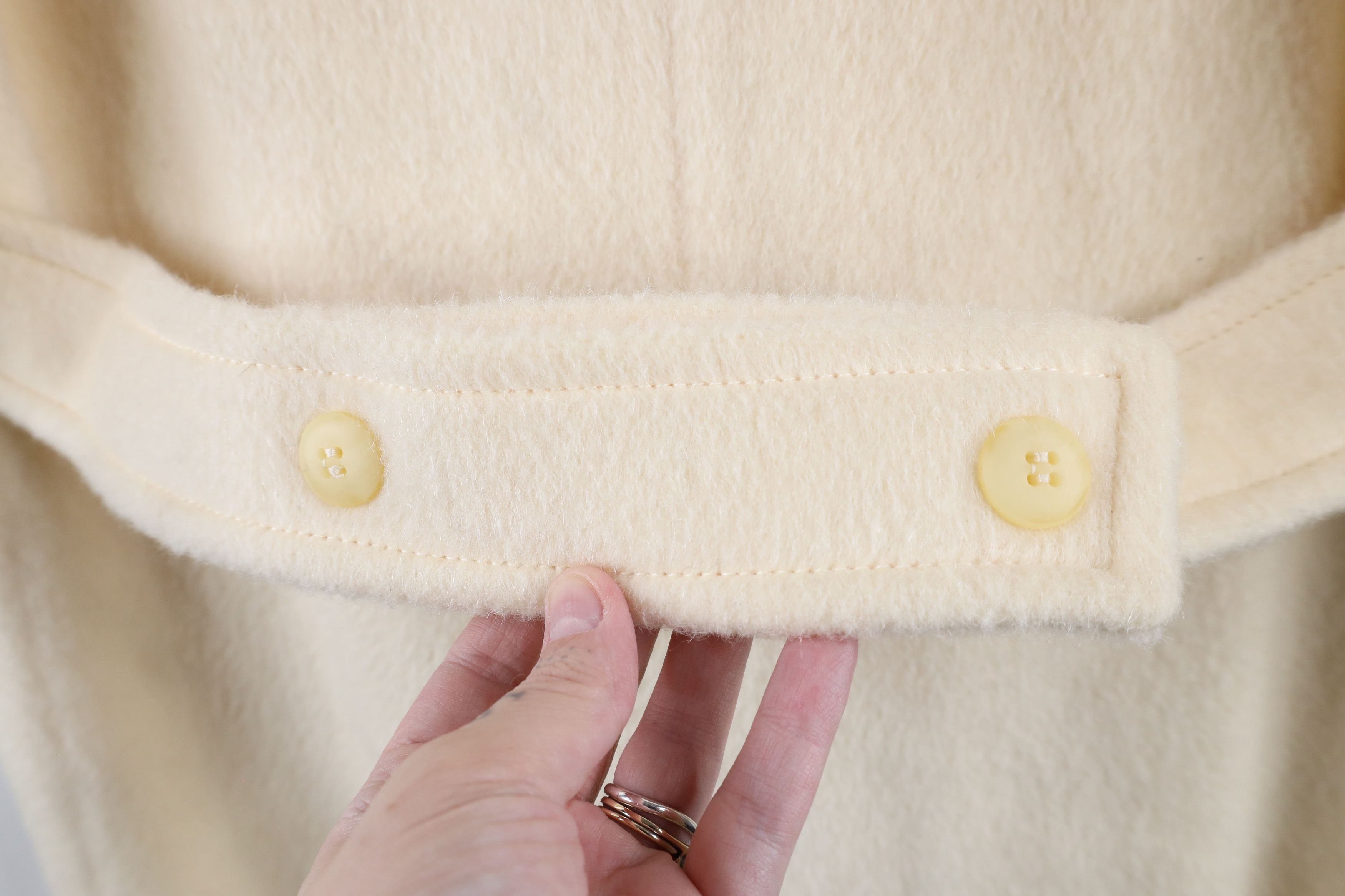 Pendleton × Vintage Vintage 70s Pendleton Wool Trench Coat Jacket Cream USA Size L / US 10 / IT 46 - 13 Thumbnail