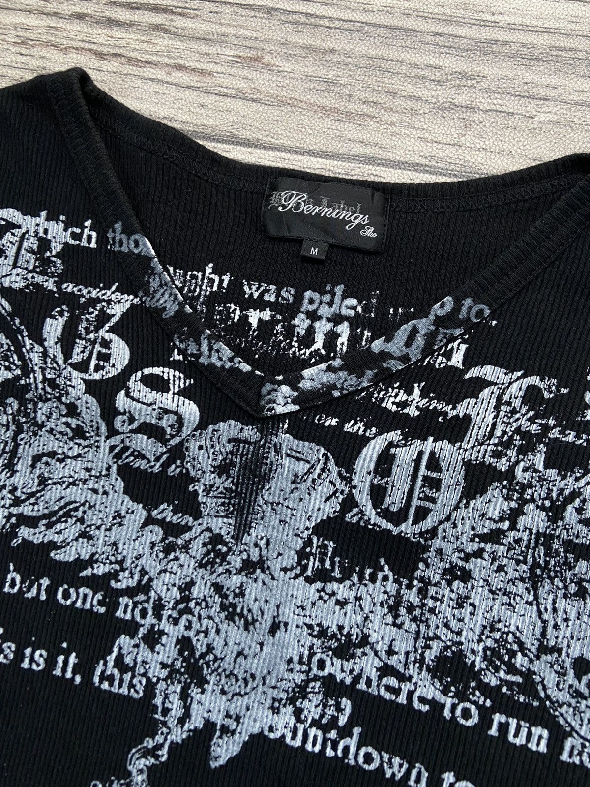 Japanese Brand × Le Grande Bleu (L.G.B.) 🔥Bernings Sho🔥 Y2K Japan Punk Poem Wings Thermal Size US M / EU 48-50 / 2 - 9 Thumbnail