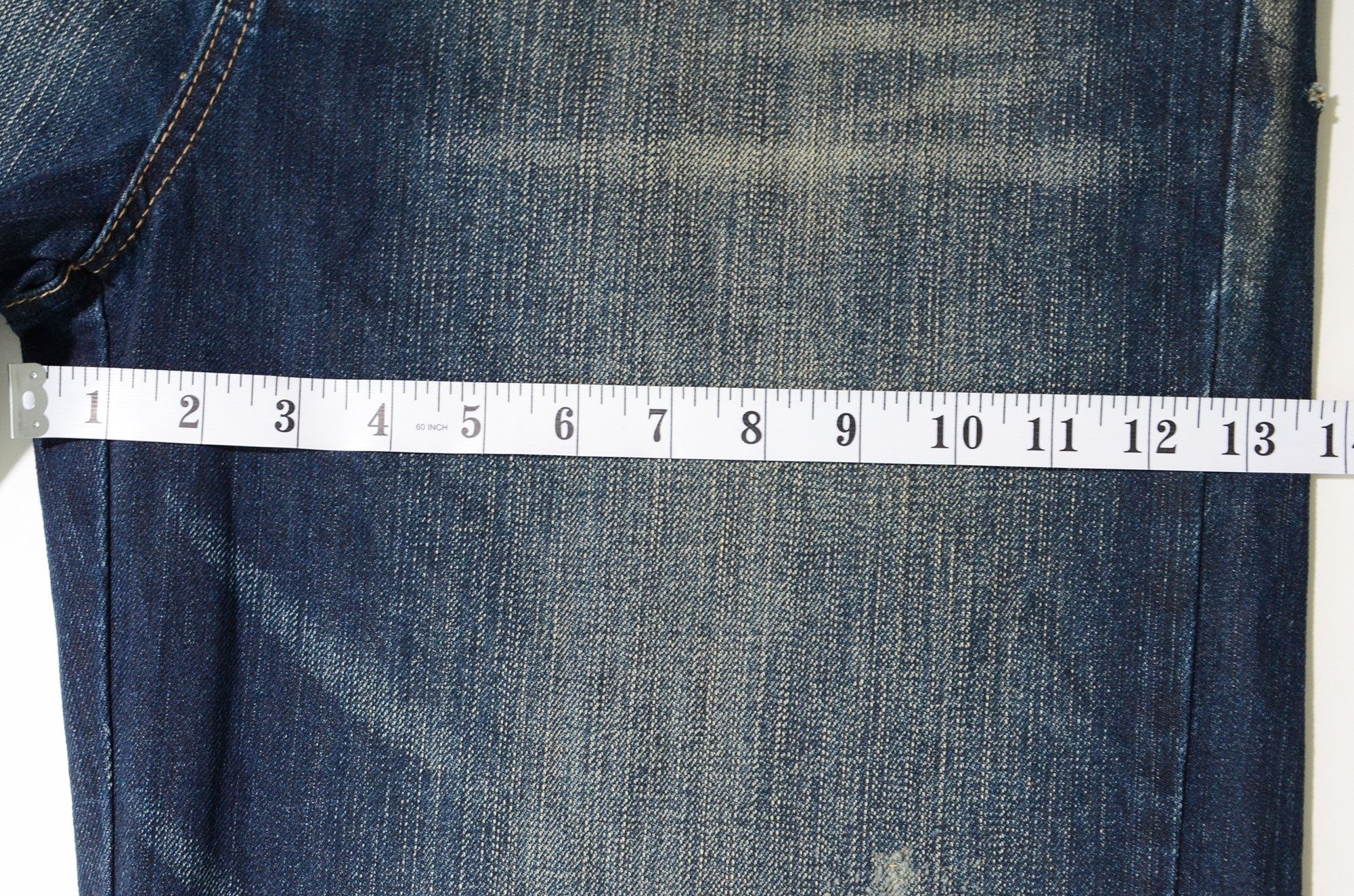 Marithe + Francois Girbaud [Tiny Hole] M+FG Jorts W34 Raw Denim Special 2006 Carft Size US 34 / EU 50 - 19 Thumbnail