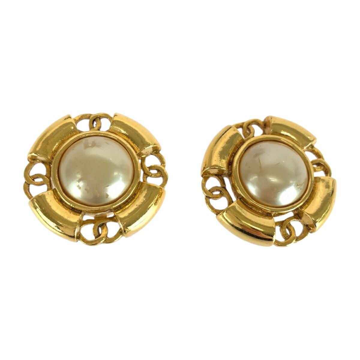 Chanel Chanel Chanel Coco Mark Pearl Clip On Earrings Metal Earrings DUTY FREE for USA Size ONE SIZE - 1 Thumbnail