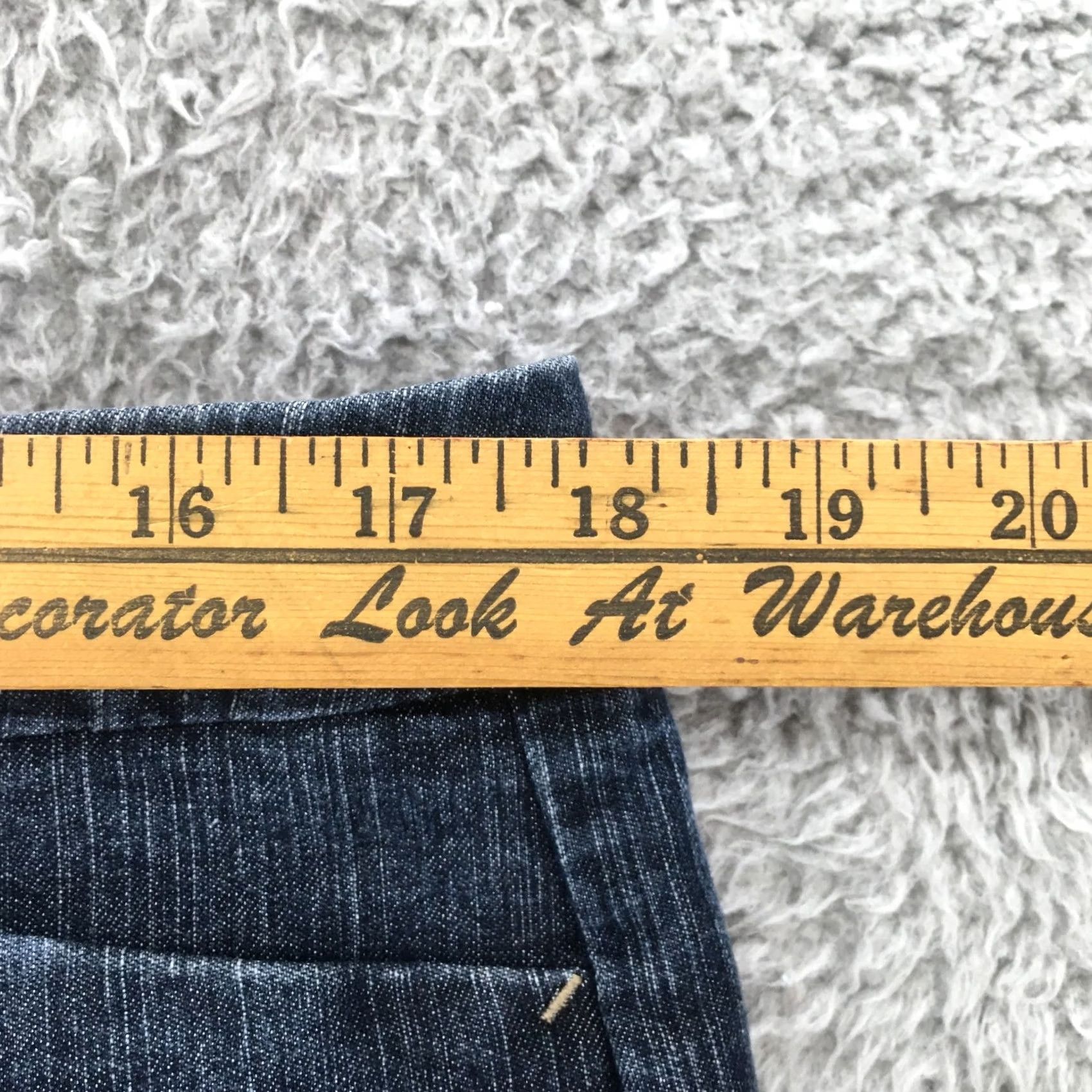 CO Khakis & Co Jeans Womens 14 Blue Denim Straight Leg Mid Rise Zip Fly 8215D Jeans Women 14 Blue Denim Straight Modern Classic Mens Womens Size 36" / US 14 / IT 50 - 5 Thumbnail