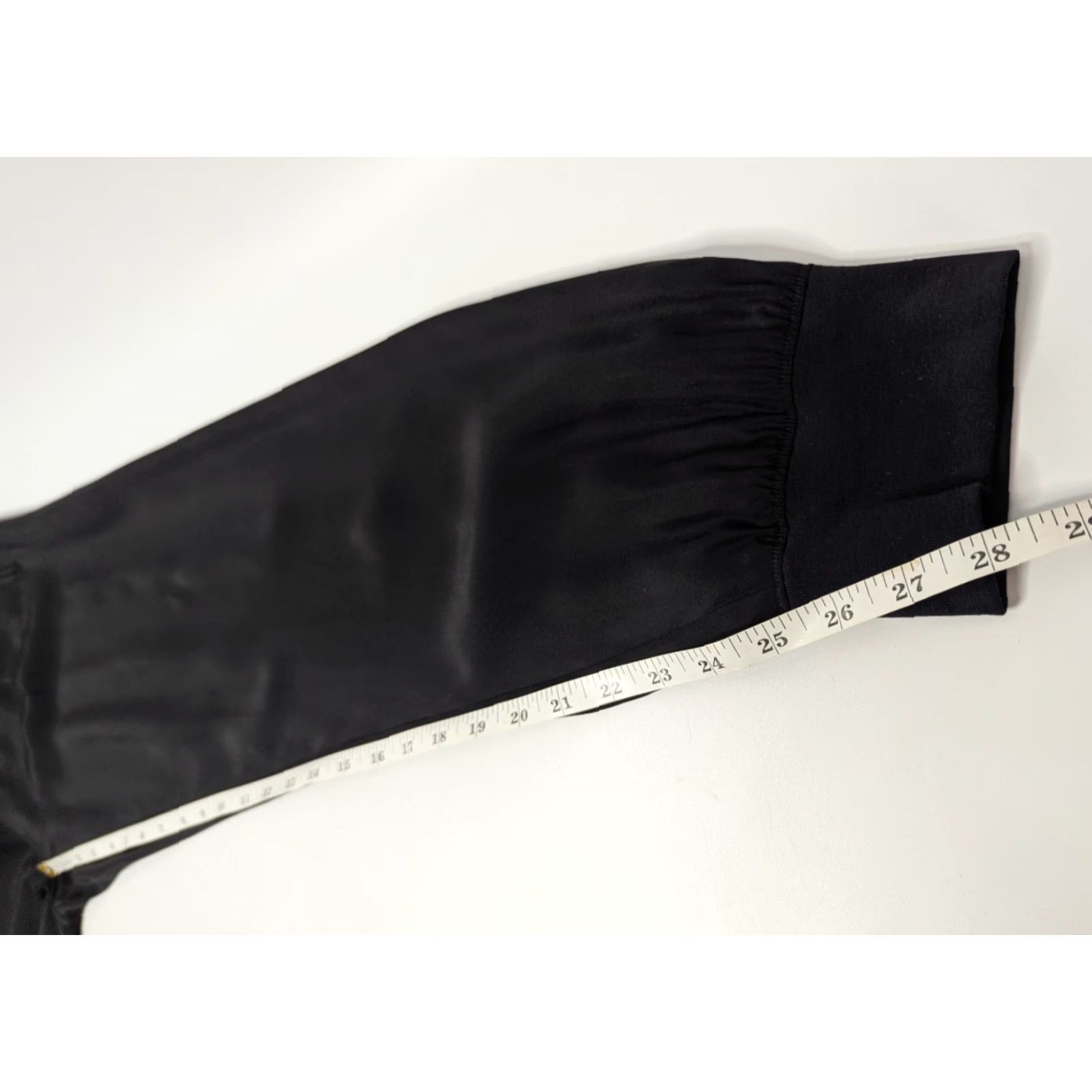 Vintage ATM Jogger Pants Silk Black Womens Size Small Pull On Size 28" / US 6 / IT 42 - 4 Thumbnail