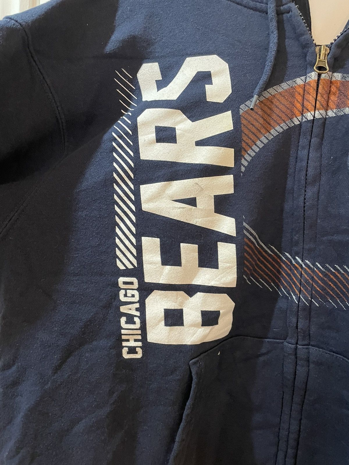 NFL 🔥 vintage Chicago Bears Full Zip Hoodie – Official NFL Size US L / EU 52-54 / 3 - 3 Thumbnail