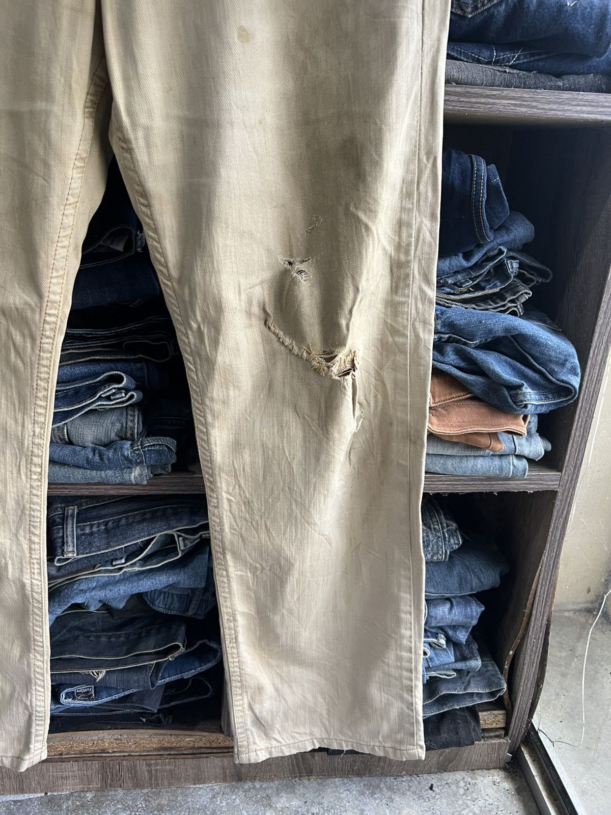 Edwin 🔥Edwin Exclusive Vintage Western Style Distressed Denim Size US 36 / EU 52 - 5 Thumbnail