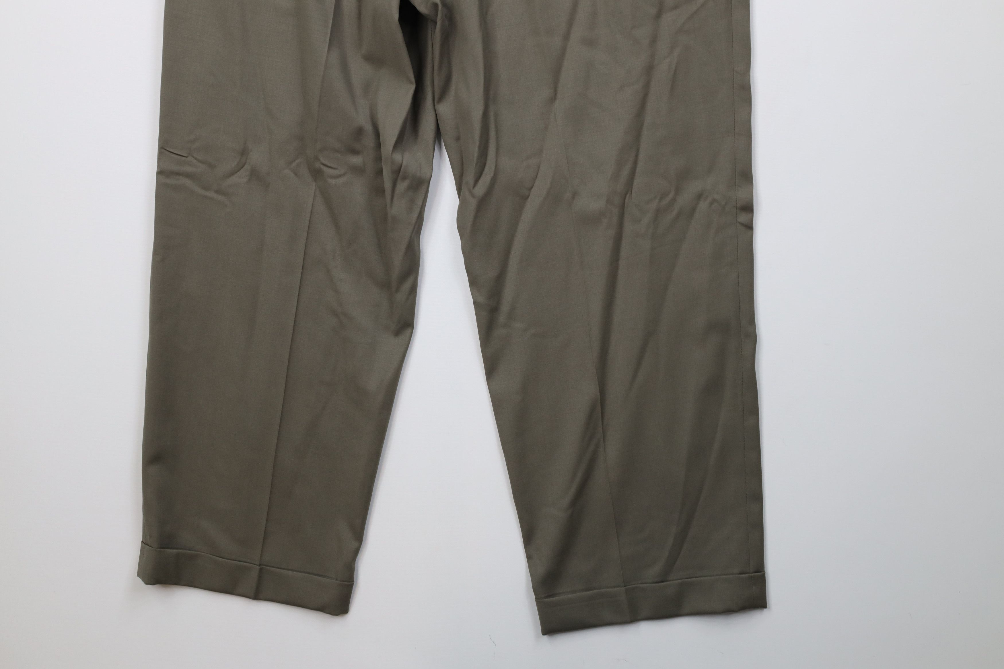 Vintage Vintage 90s Streetwear Wool Knit Wide Leg Chino Pants Size US 36 / EU 52 - 12 Thumbnail