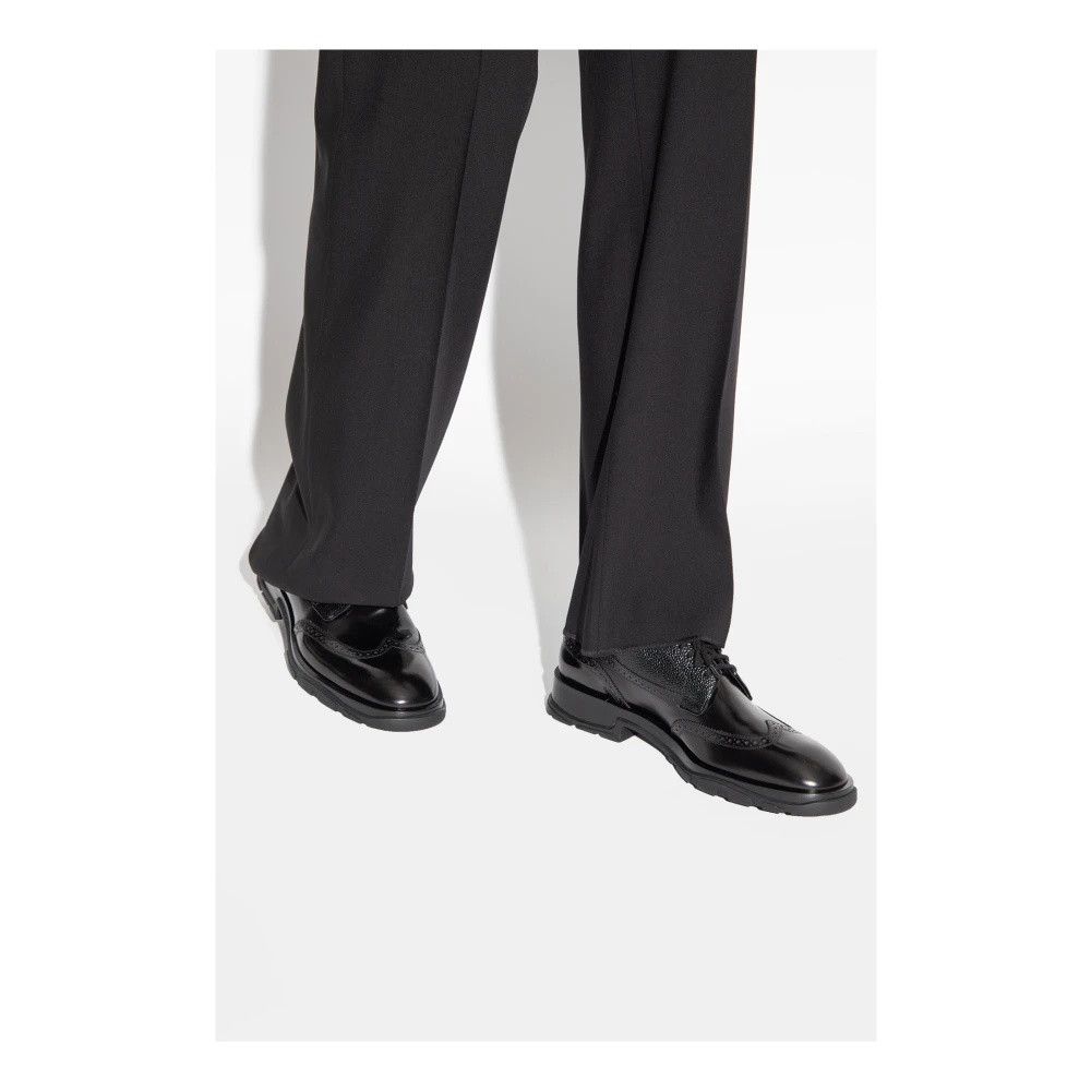 Alexander McQueen o1w1db10725 Shoe Leather S Rubber Scoff in Black Size US 11 / EU 44 - 5 Thumbnail