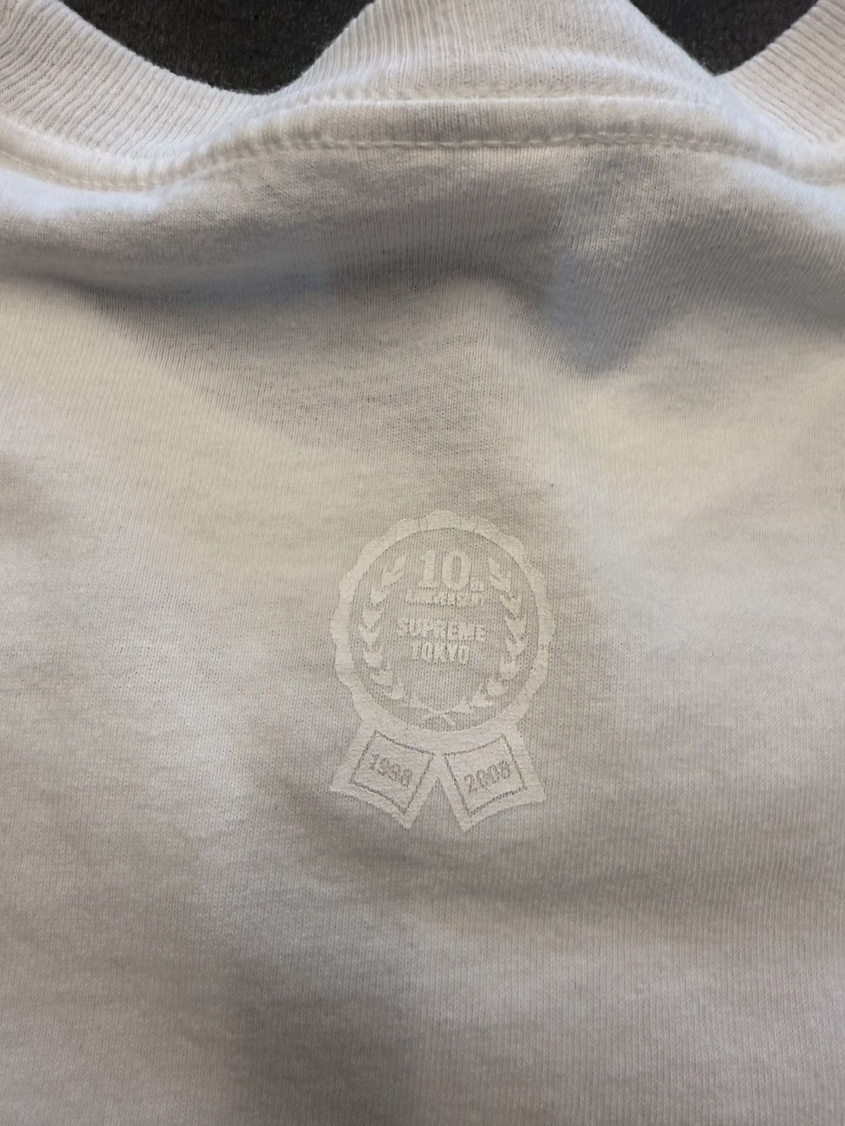 Kaws × Supreme 2008 Supreme Original Fake Kate Moss 10th Anniversary Tee Size US L / EU 52-54 / 3 - 6 Thumbnail