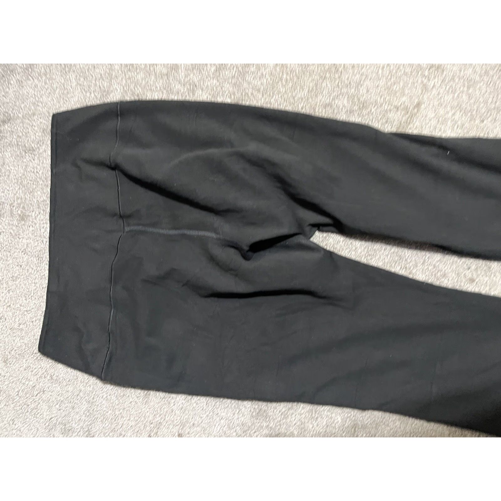 Uniqlo Uniqlo Leggings Woman Wide Ankle L Black High Rise Elastic Waist Size 36" / US 14 / IT 50 - 4 Thumbnail