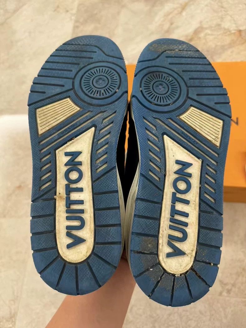 Louis Vuitton Louis Vuitton TRAINER Black and Blue Hiroshi Fujiwara Snea Size US 8 / EU 41 - 4 Thumbnail