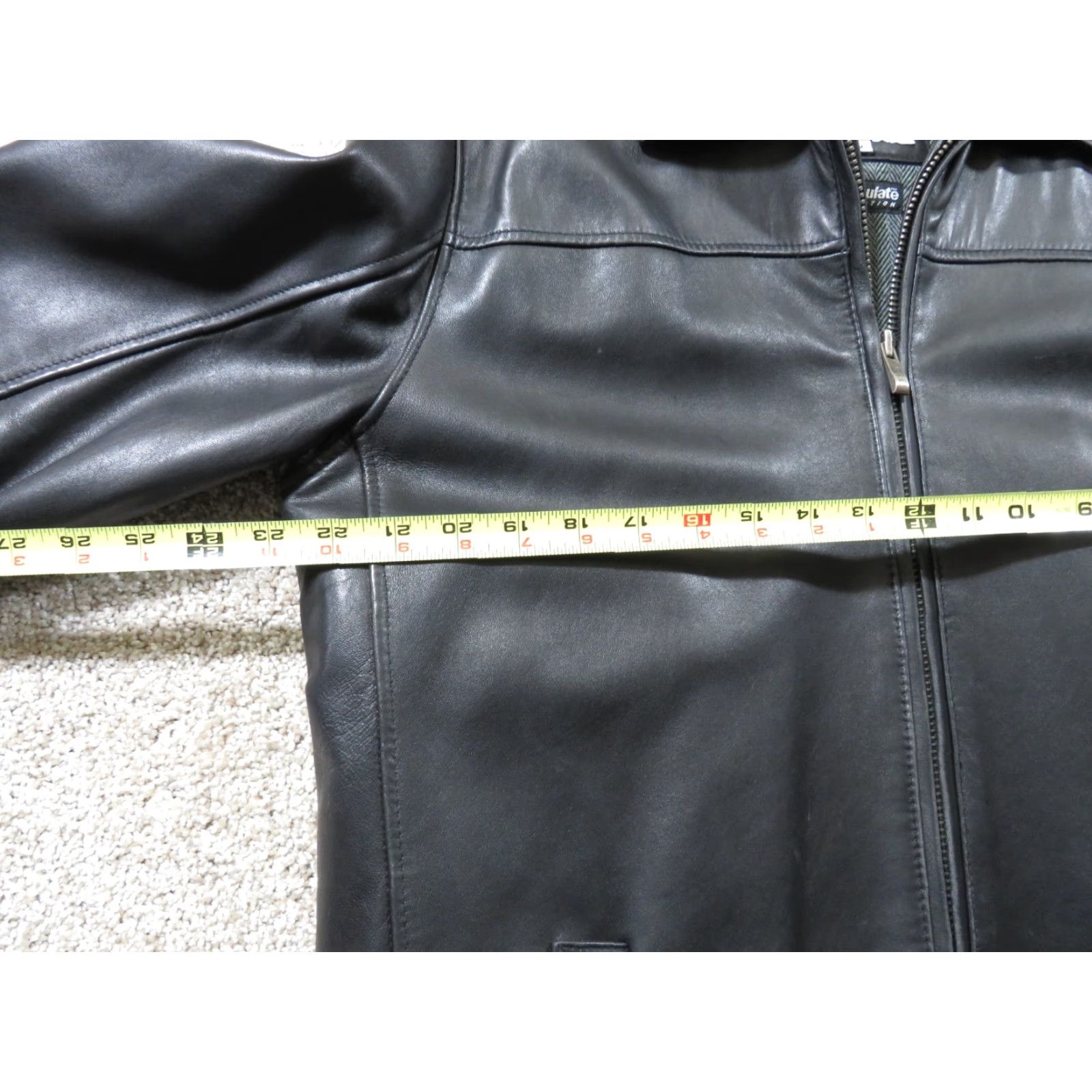 Vintage VINTAGE Wilsons Leather Pelle Studio Ultra Black Leather Jacket Removable Liner Men M Bomber Jacket Black Insulated Lined Zip Collared Mid-Length Size US M / EU 48-50 / 2 - 6 Thumbnail