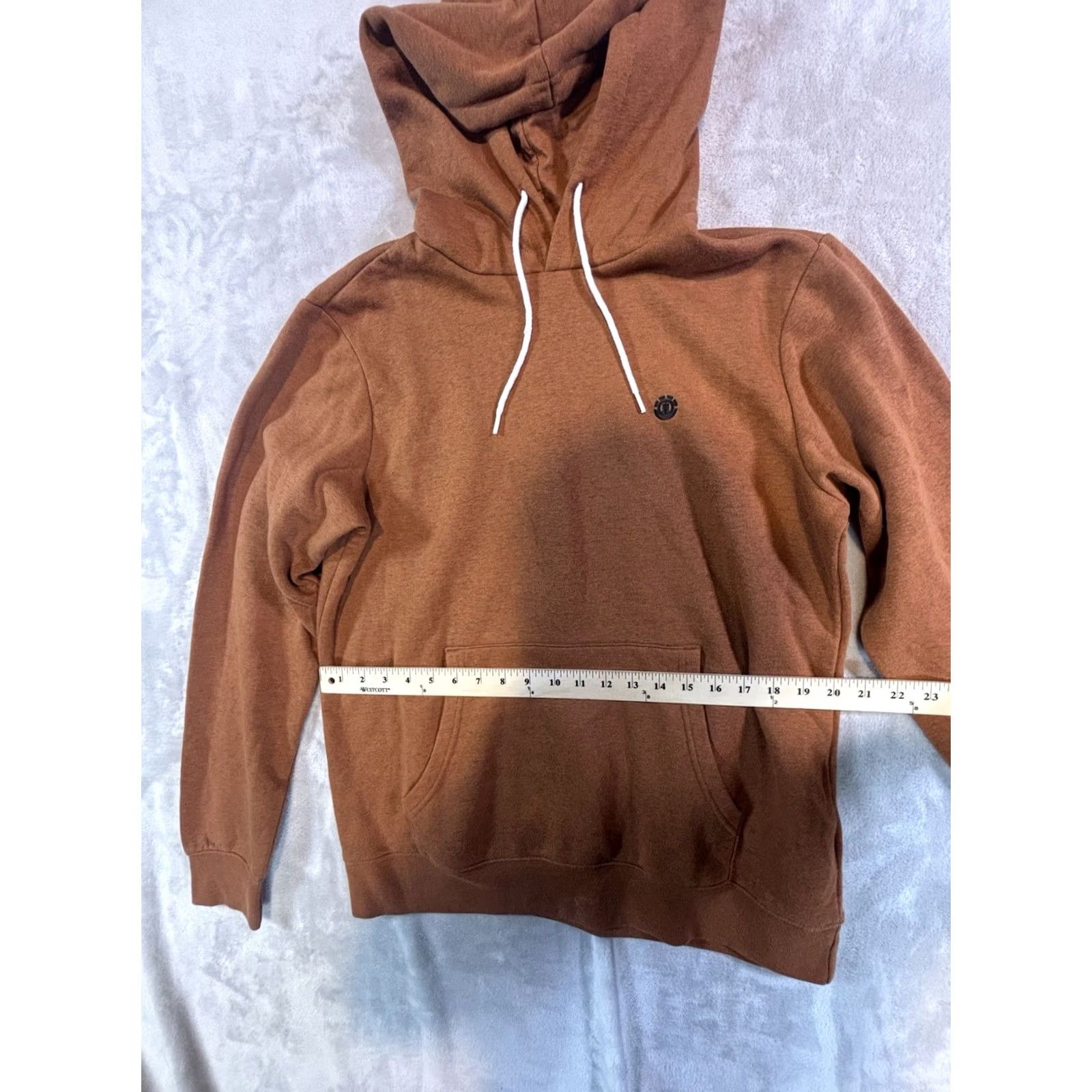 Element ELEMENT Orange CROSS NECK HOODIE Pullover Drawstring Hooded Mens L Size US L / EU 52-54 / 3 - 6 Thumbnail