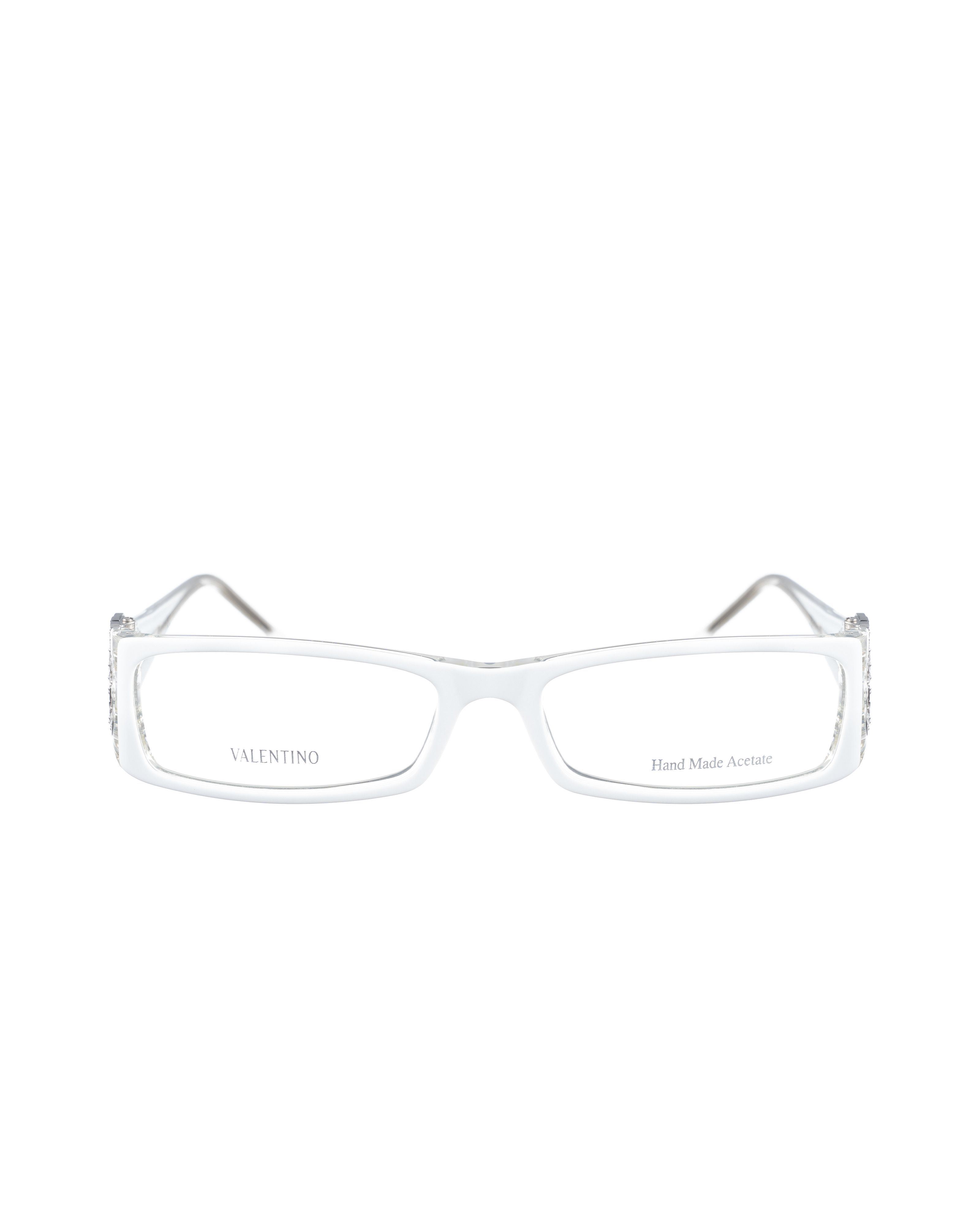Valentino Valentino 00s White Milk Glasses with Rhinestones Roses Size ONE SIZE - 3 Thumbnail