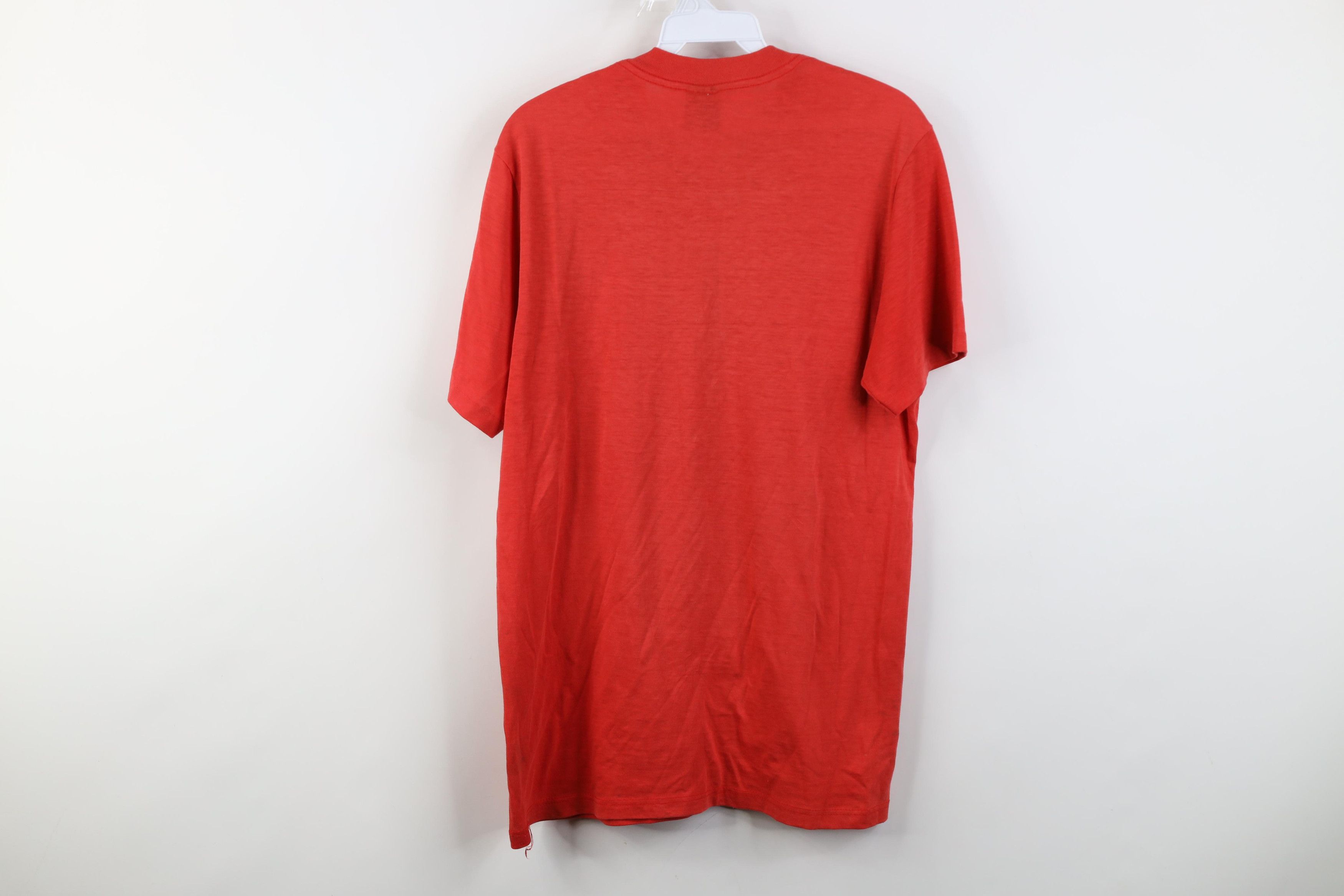 Nike Vintage 70s 80s Nike Thin Spell Out Swoosh T-Shirt Red USA Size US M / EU 48-50 / 2 - 14 Thumbnail