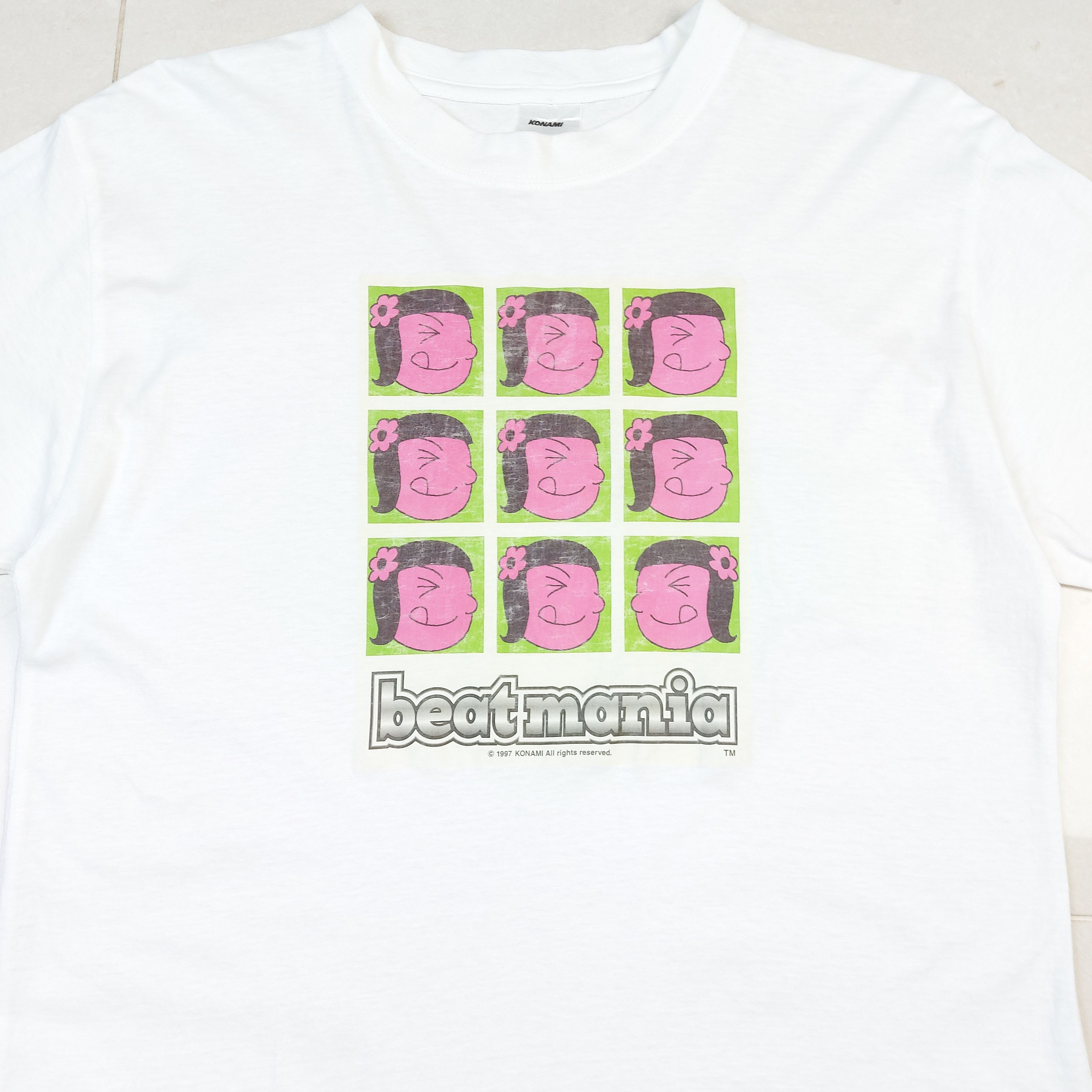 Playstation Vintage 90s Konami Beatmania 1997 Game Promo TEE Size US M / EU 48-50 / 2 - 7 Thumbnail