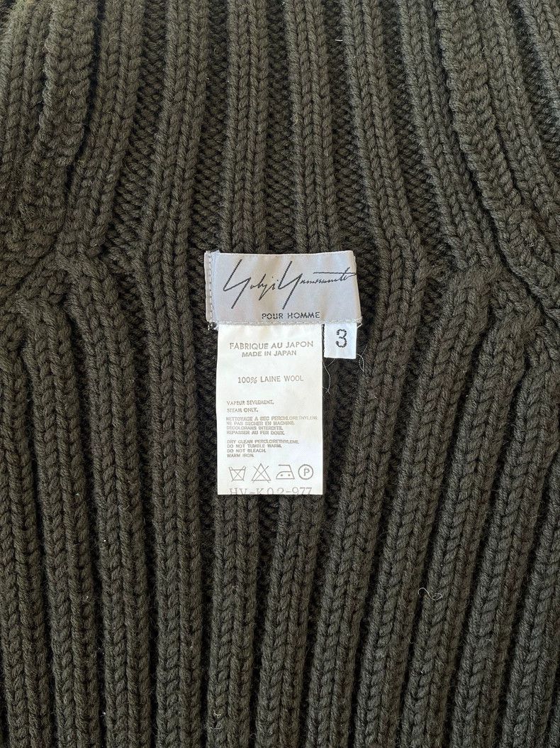 Yohji Yamamoto Yohji Yamamoto Wool turtleneck zip-knit jacket Size US L / EU 52-54 / 3 - 7 Thumbnail