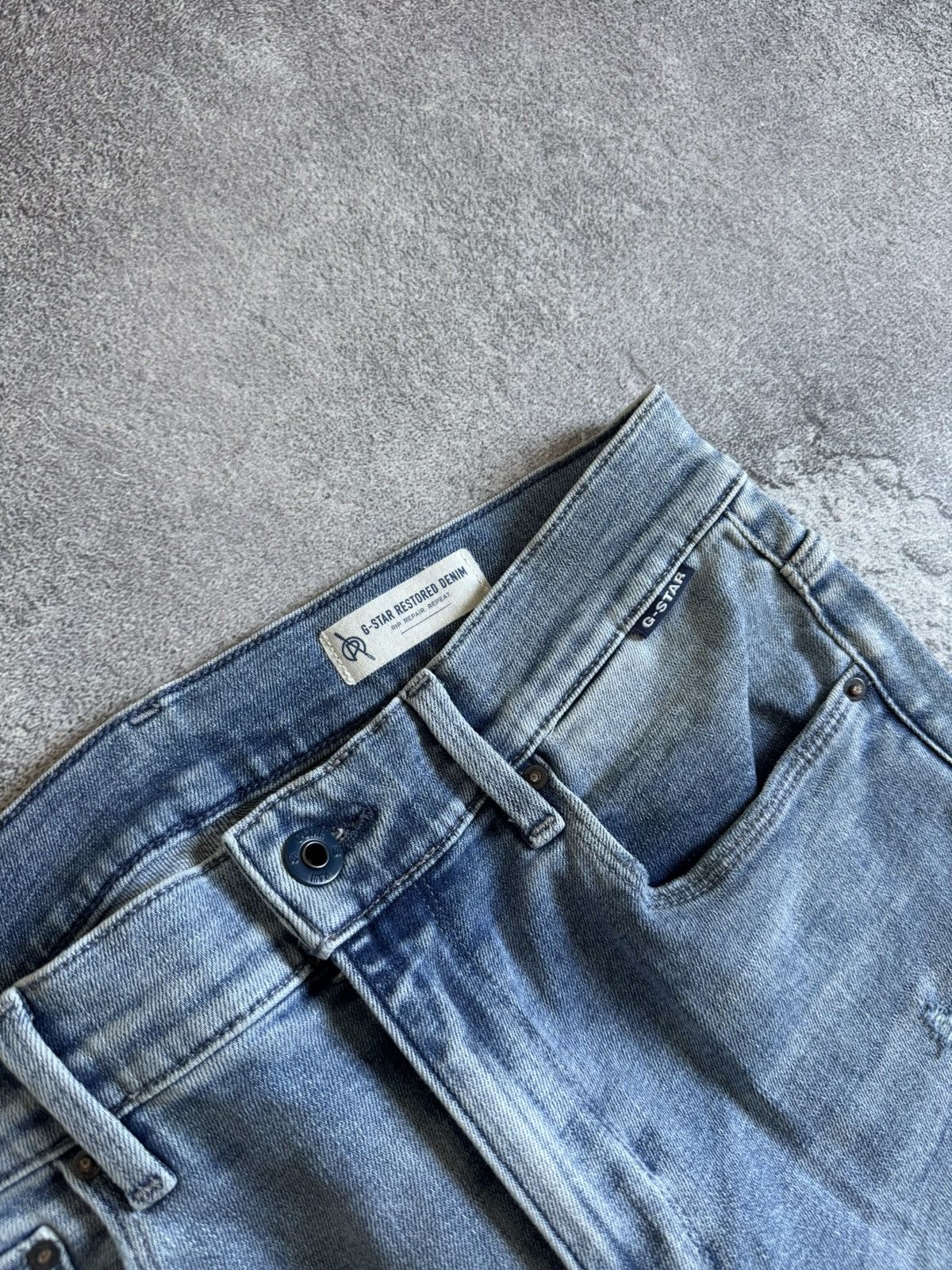 G-Star G star raw 30/30 3301 skinny Distressed pants jeans trousers Size US 30 / EU 46 - 9 Thumbnail