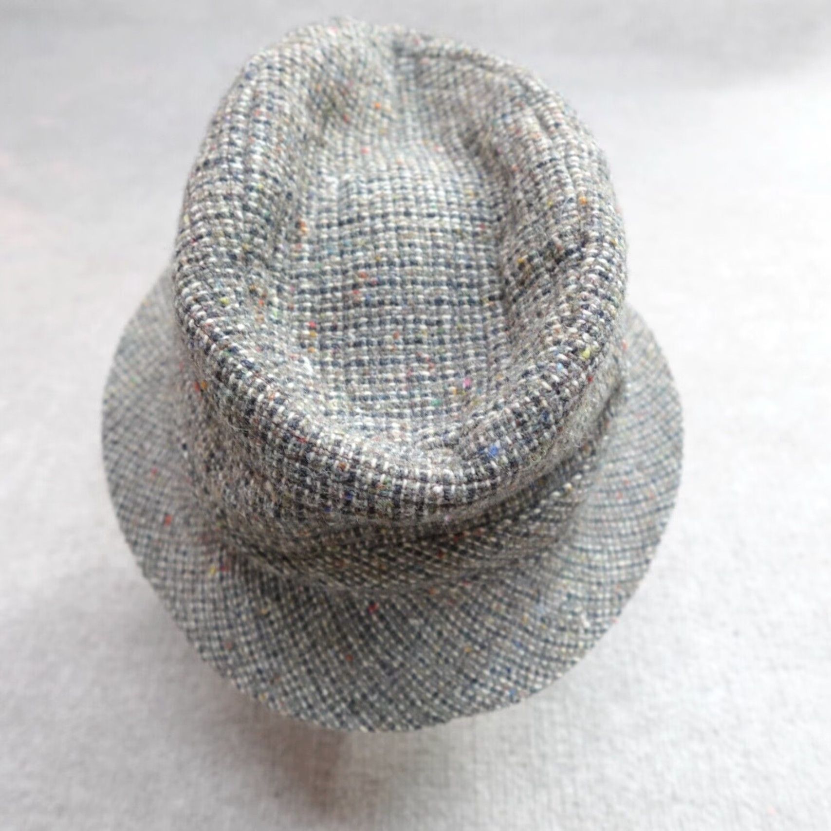 Vintage Millars Fedora Hat Gray Wool Tweed Birdseye Made in Ireland Mens One Size Cap Size ONE SIZE - 3 Thumbnail