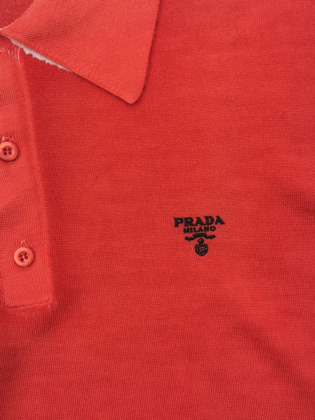 Prada Prada Optical 21 Years Cashmere Wool Red Sweater Polo Shirt Size US XL / EU 56 / 4 - 11 Thumbnail