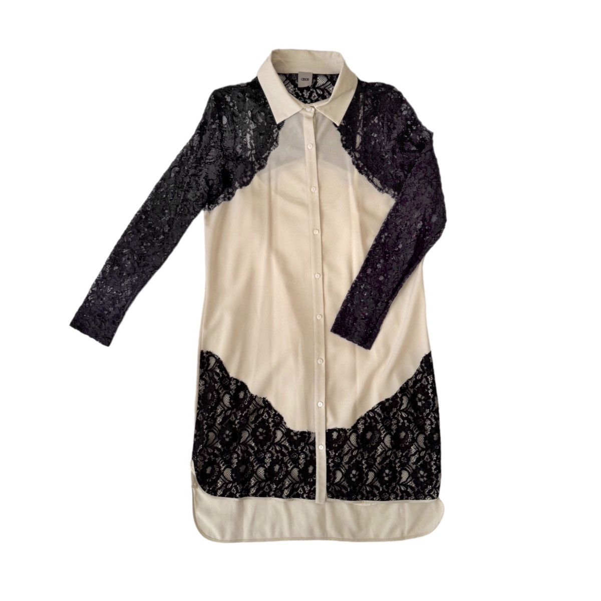 Asos Two-tone lace shirt dress Size M / US 6-8 / IT 42-44 - 4 Thumbnail