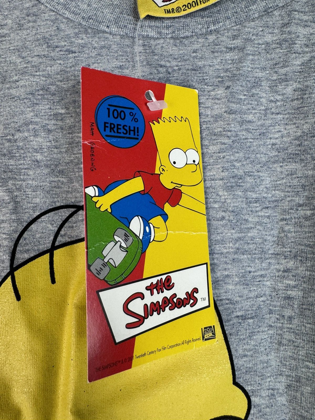 The Simpsons × Vintage The Simpsons pizza Homer Vintage T-Shirt 00s 2001 Y2K Size US L / EU 52-54 / 3 - 3 Thumbnail