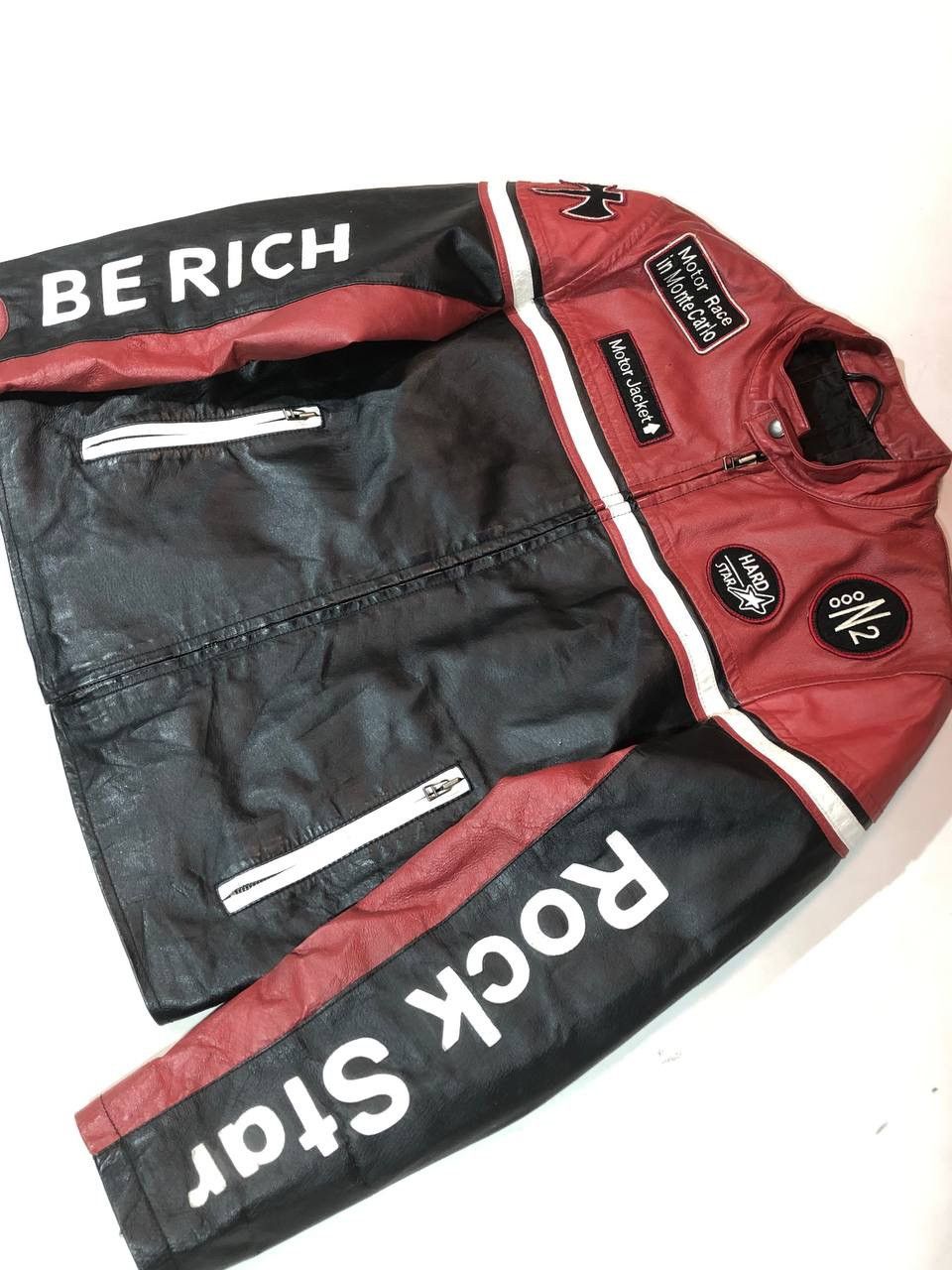 Other Berich Rock Star Monte Carlo Racing Moto Leather Jacket Size US M / EU 48-50 / 2 - 6 Thumbnail
