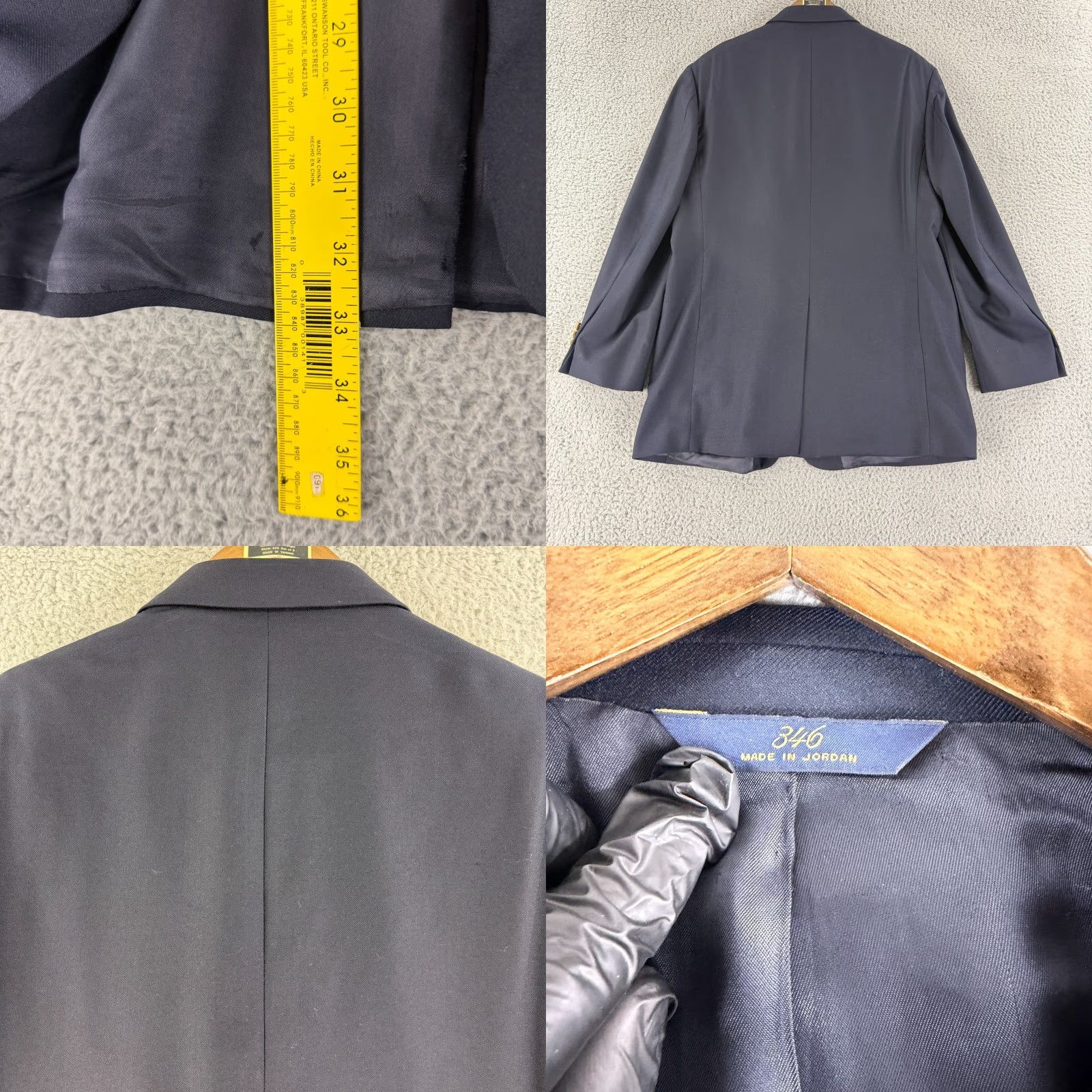 Brooks Brothers Brooks Brothers 346 Blazer Shirt Mens Size 44 Blue Wool Cashmere Business City Classic Designer Size 44R - 9 Thumbnail