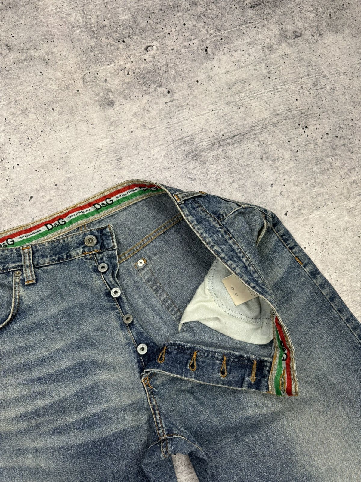 Dolce & Gabbana × Vintage Vintage Dolce&Gabbana 90s Blue Stonewashed Denim Jeans Pants Size US 36 / EU 52 - 10 Thumbnail
