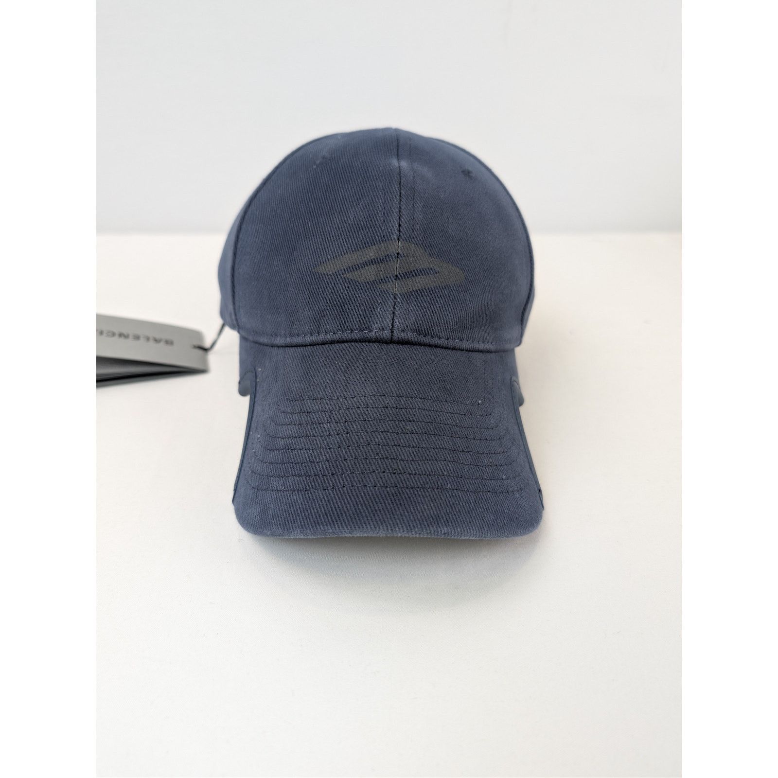 Balenciaga o1rshd1 Q:2 / Size: L / 3B Stencil Baseball Cap / Hat Blue Size ONE SIZE - 1 Thumbnail