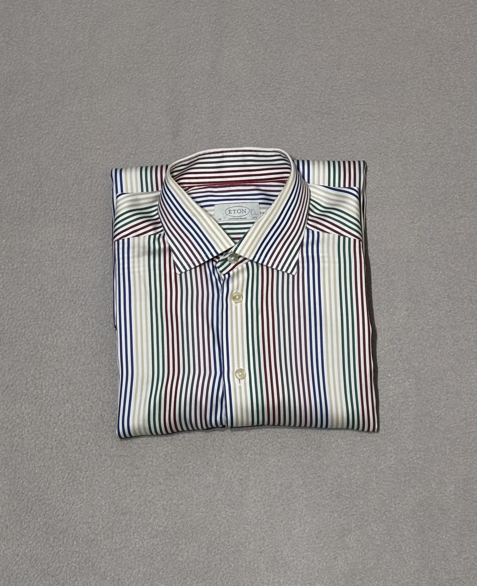 Eton Eton Contemporary Shirt Multicolor Stripes Size 40 Size US M / EU 48-50 / 2 - 16 Thumbnail