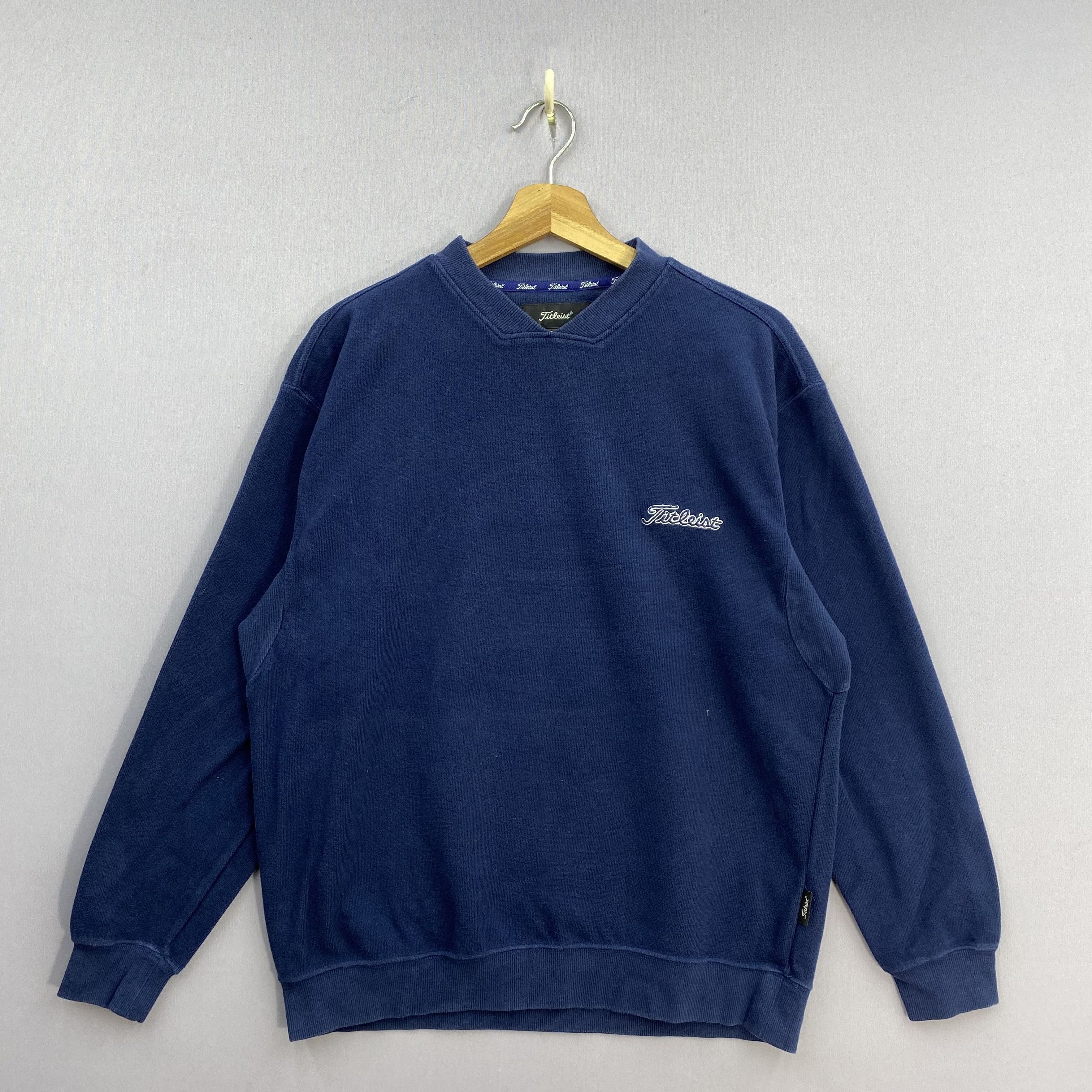 Vintage Vintage 90s Titleist Pullover Sweatshirt Golf V-Neck Size US M / EU 48-50 / 2 - 2 Thumbnail