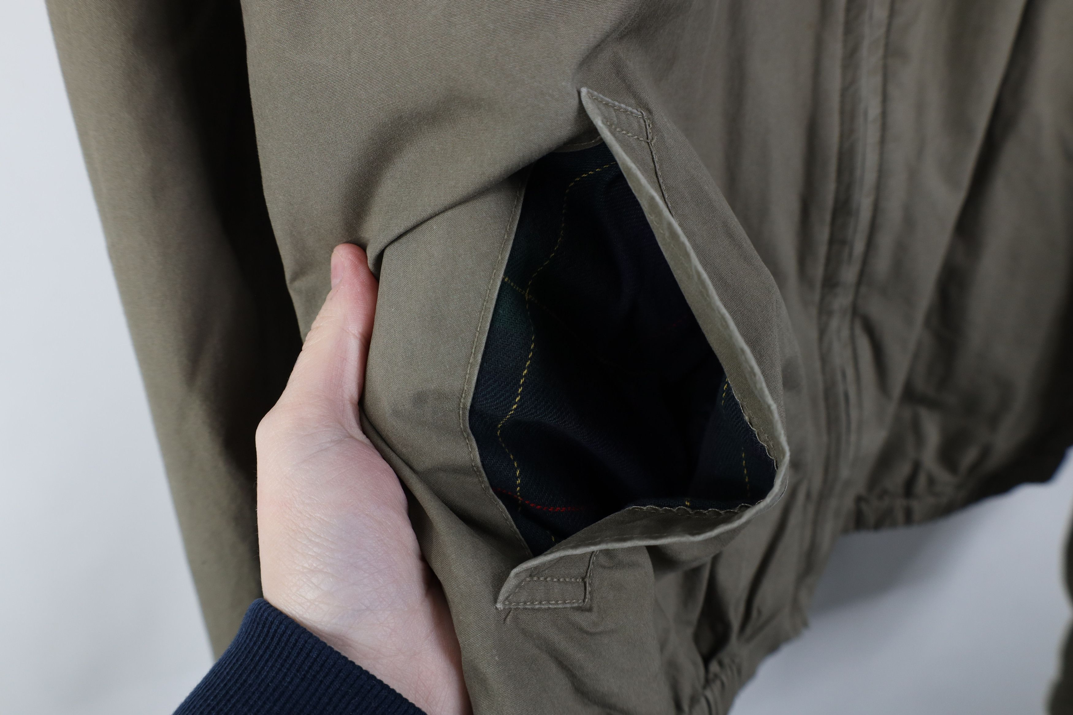 Ralph Lauren Vintage 70s 80s Ralph Lauren Lined Bomber Jacket Beige USA Size US L / EU 52-54 / 3 - 9 Thumbnail
