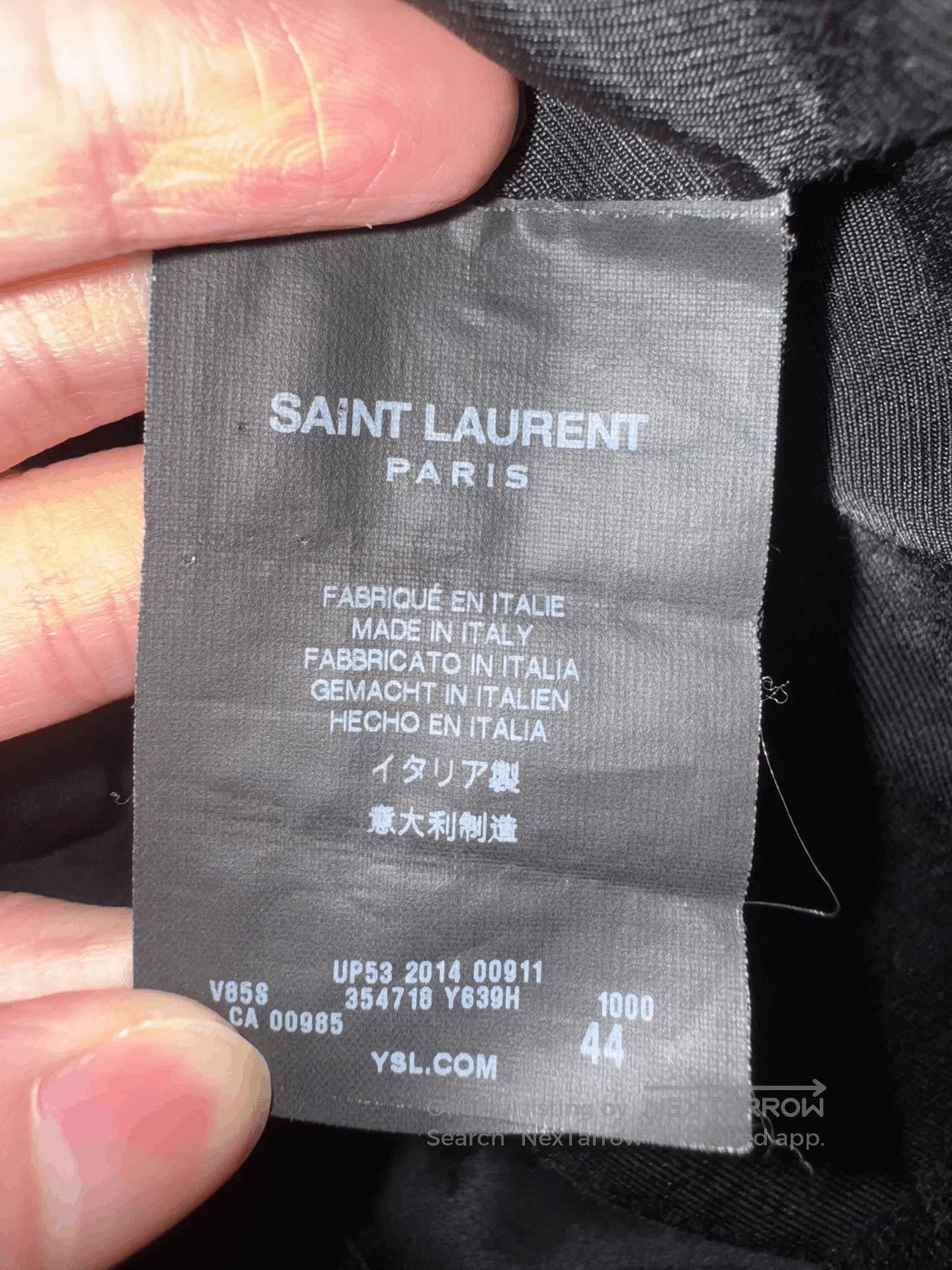 Saint Laurent Paris Saint Laurent Black Baseball Jacket. Size US S / EU 44-46 / 1 - 8 Thumbnail