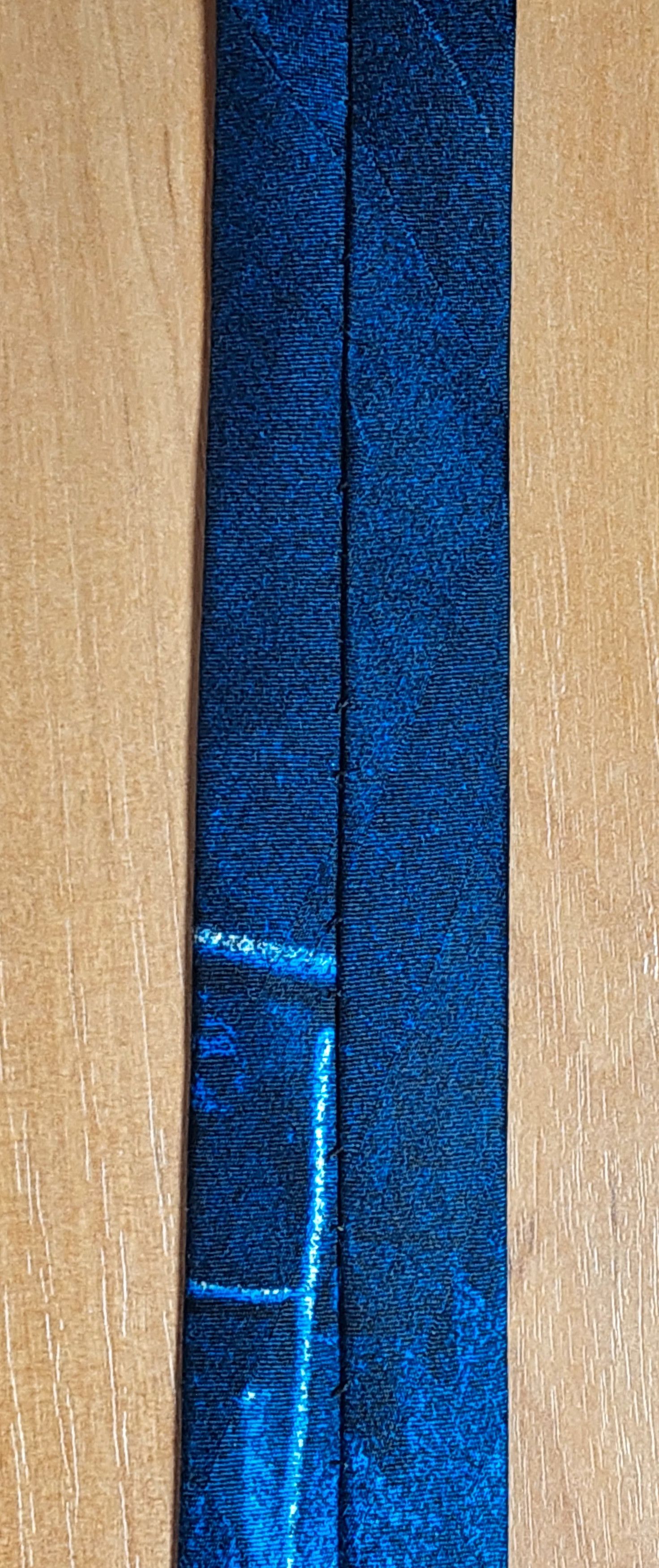 Claude Montana Claude Montana Paris Silk BlueTie Abstract Industrial 90s Size ONE SIZE - 11 Thumbnail