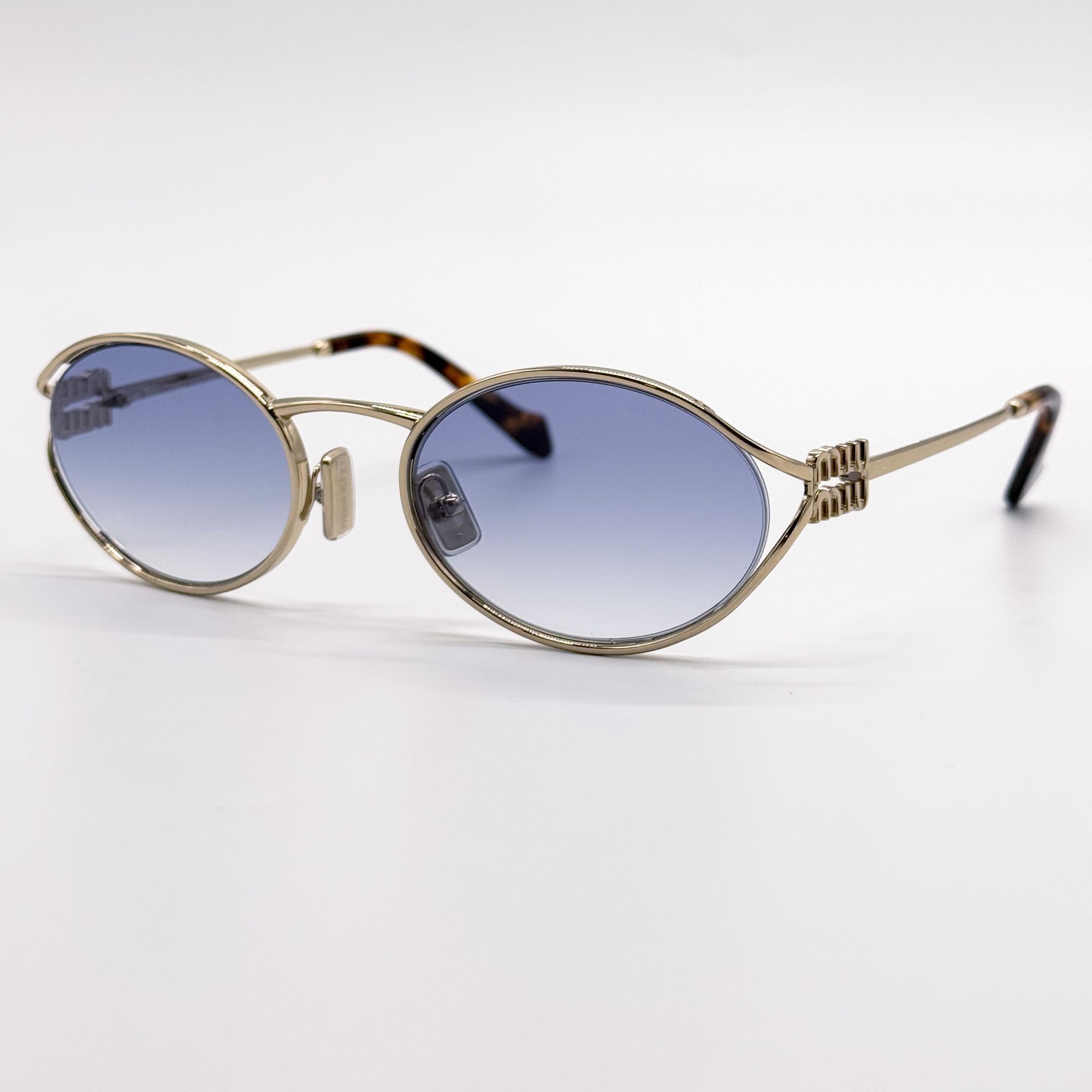 Miu Miu NEW MIU MIU SUNGLASSES MU52YS ZVN80O BLUE MU 52YS, SMU 52Y Size ONE SIZE - 3 Thumbnail