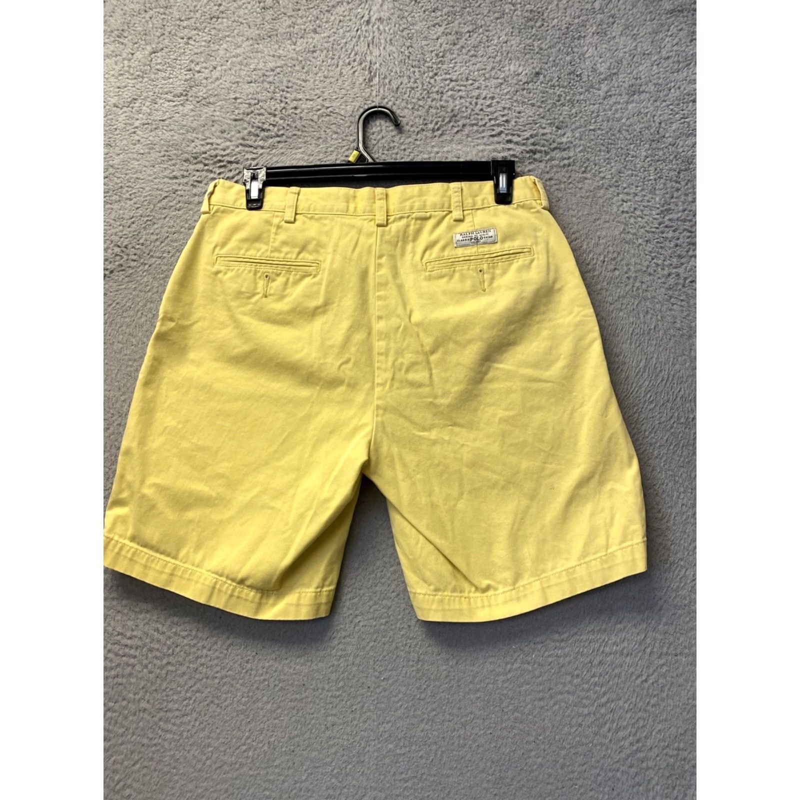 Polo Ralph Lauren Polo Ralph Lauren Shorts Bermuda 34 Yellow 100% Cotton Button Mens Beach Spring Chino Regular 34 Size 24" / US 00 / IT 34 - 7 Thumbnail