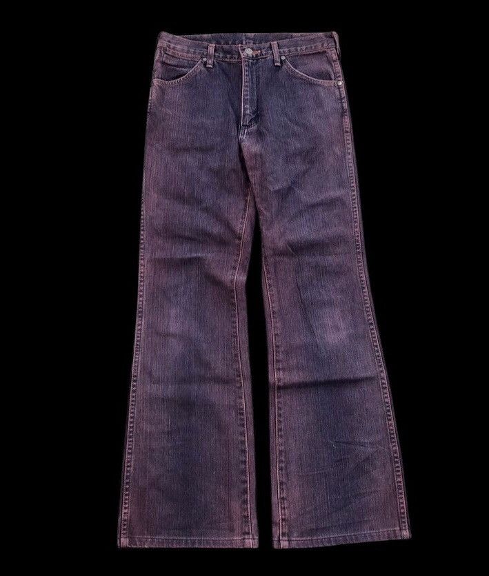FLARED⚡️⚡️VINTAGE WRANGLER WASHED MAROON JEANS