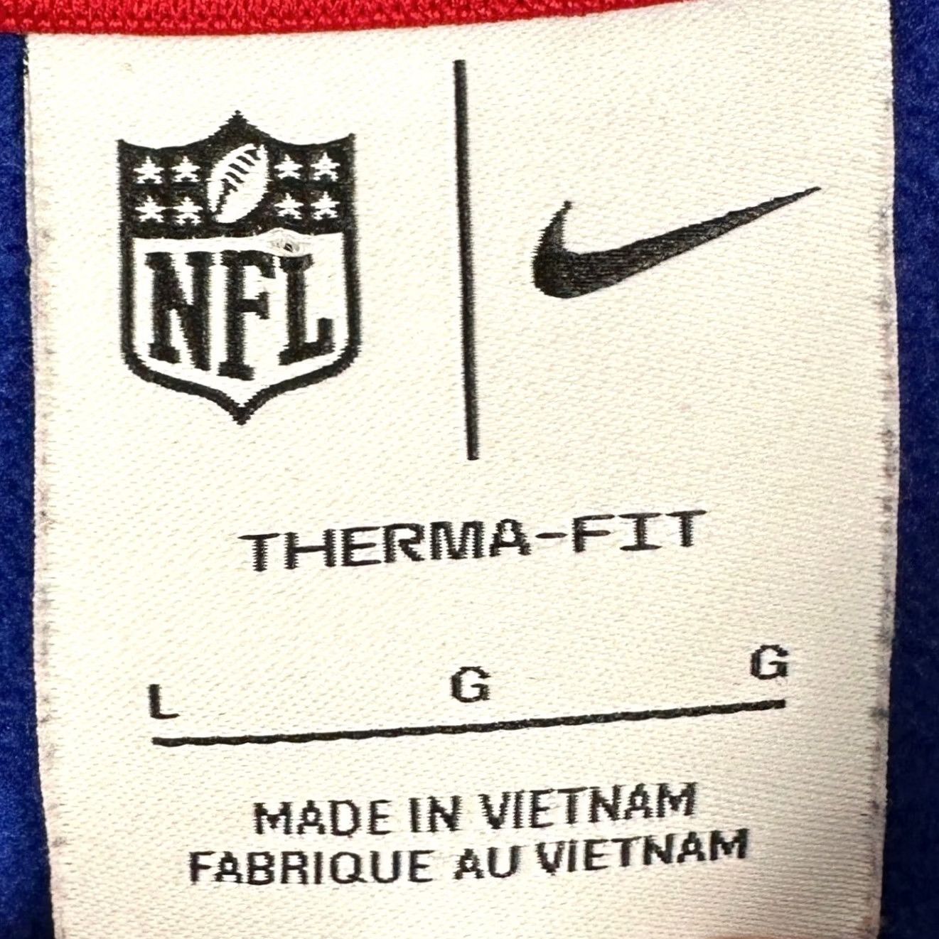 Nike Nike New York Giants Therma-Fit Hoodie Mens Large Blue Football Sweatshirt Size US L / EU 52-54 / 3 - 4 Thumbnail