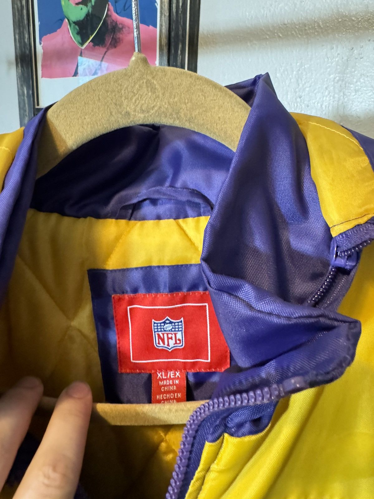 NFL × Vintage Vintage Minnesota Vikings Jacket Size US XL / EU 56 / 4 - 4 Thumbnail