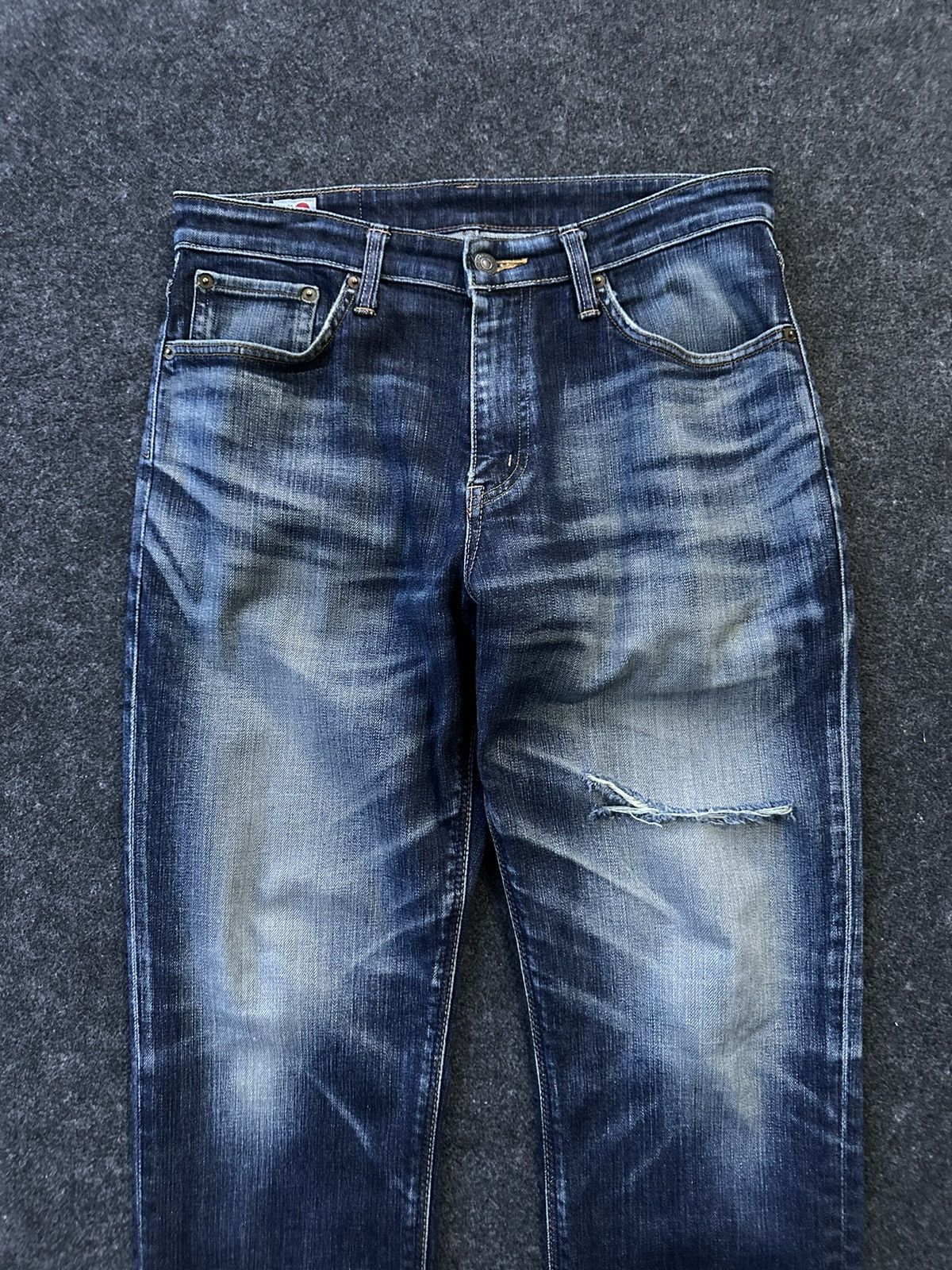 Edwin Vintage Edwin 503 Tokyo Fade Washed Denim 32x29 D294 Size US 32 / EU 48 - 2 Thumbnail