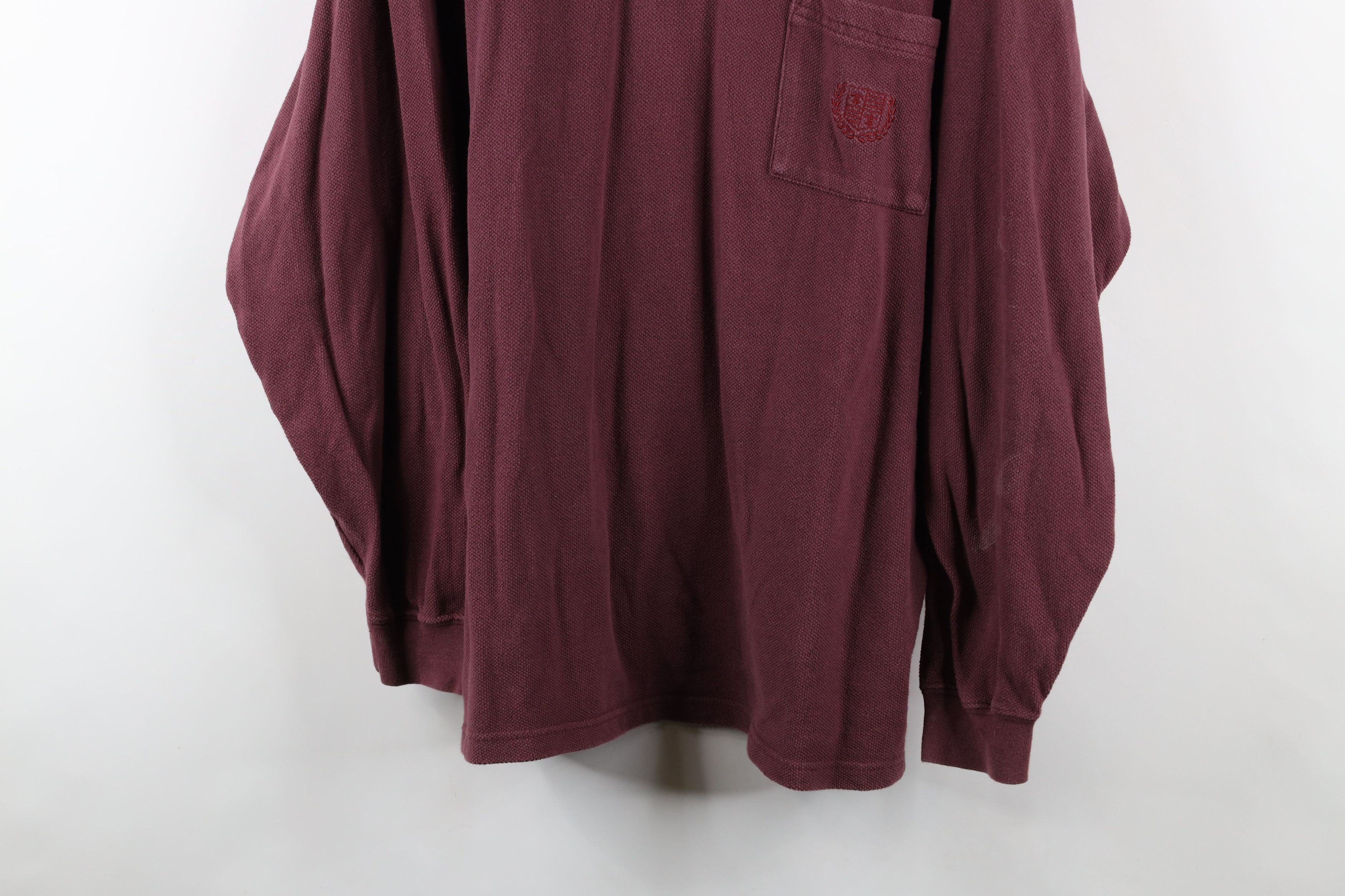 Vintage Vintage 90s OshKosh B'Gosh Knit Long Sleeve Rugby Polo Size US XL / EU 56 / 4 - 3 Thumbnail