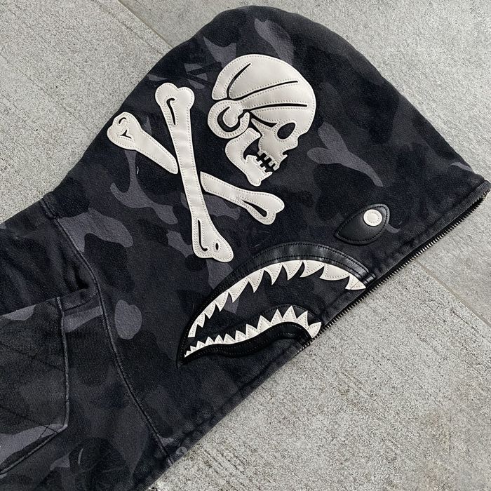 Bape A Bathing Ape BAPE Neighborhood Split Shark Full Zip Hoodie