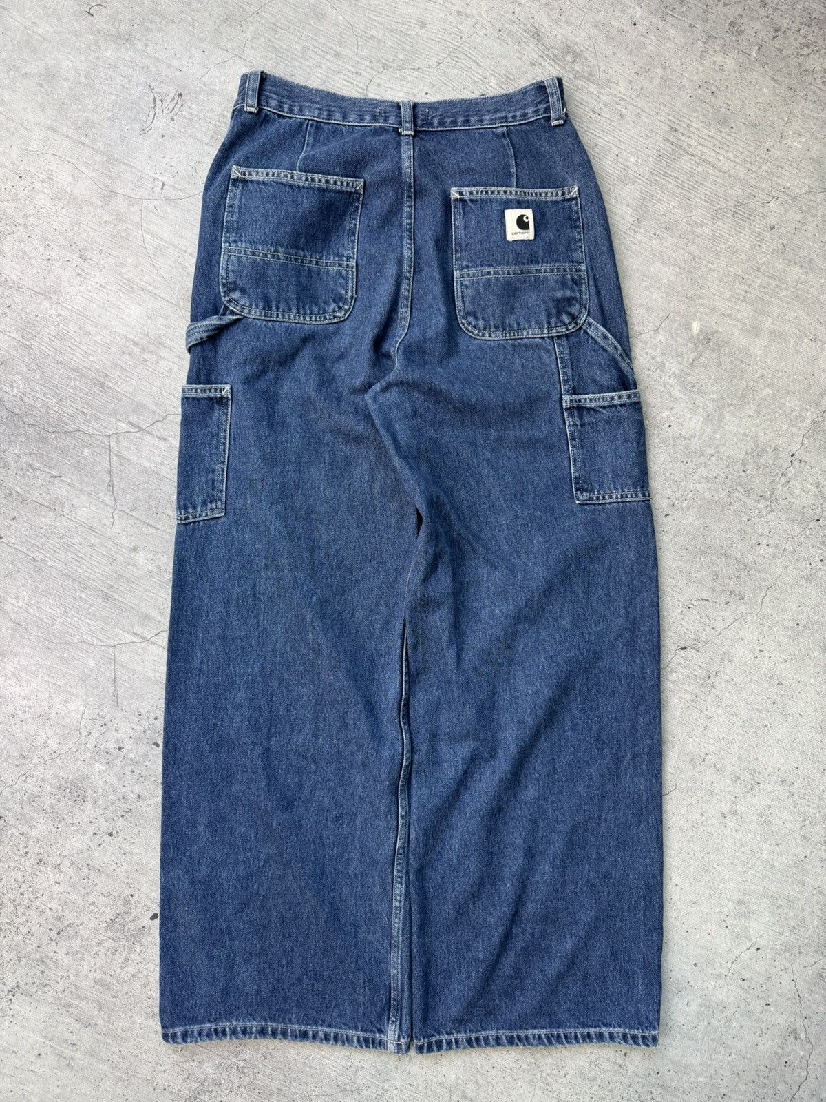 Carhartt Vintage Carhartt WIP Baggy Carpenter Denim Pants Jeans Size US 27 - 1 Thumbnail